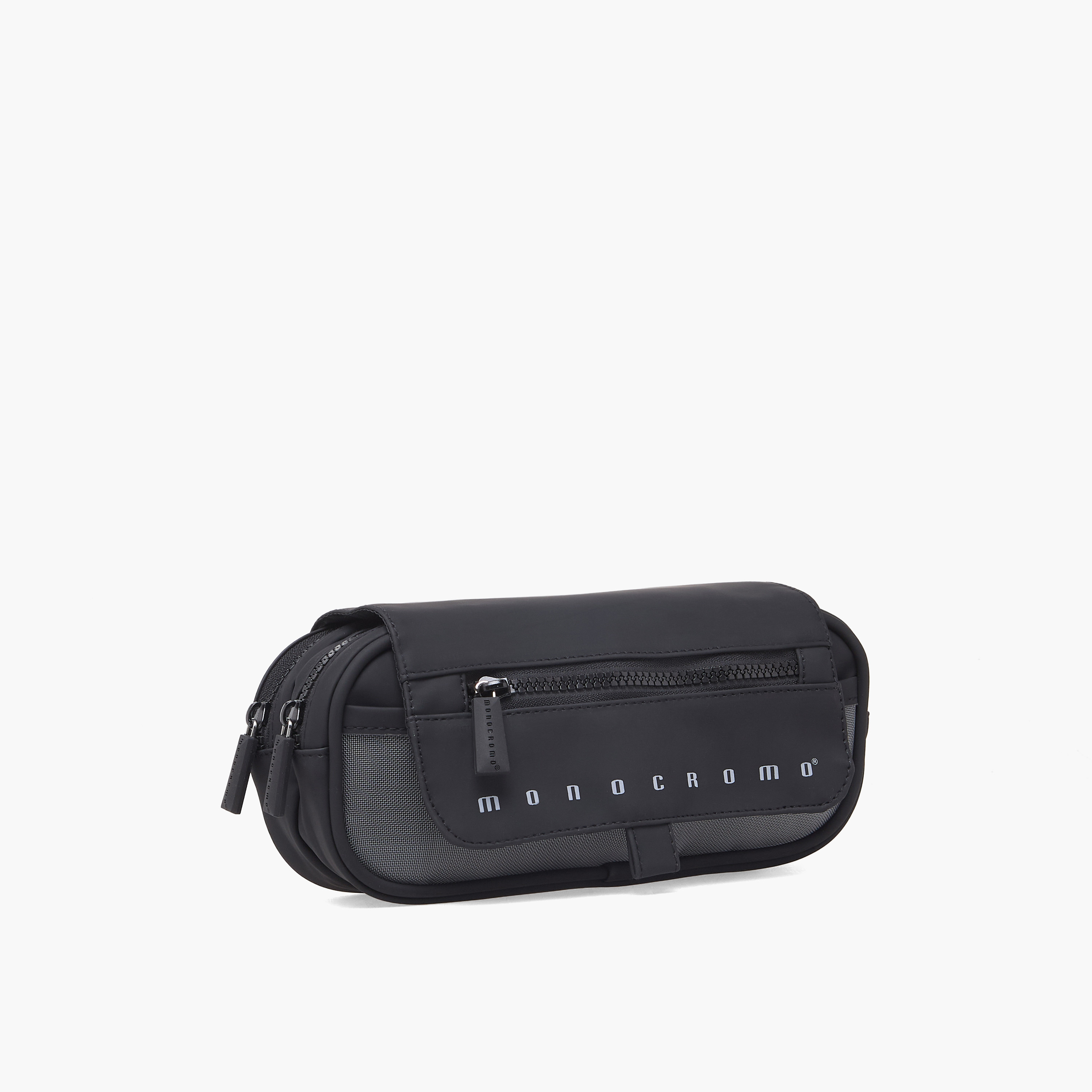 مقلمة سادة بقسمين من مونوكرومو-school-stationery-pencilcases-image-2