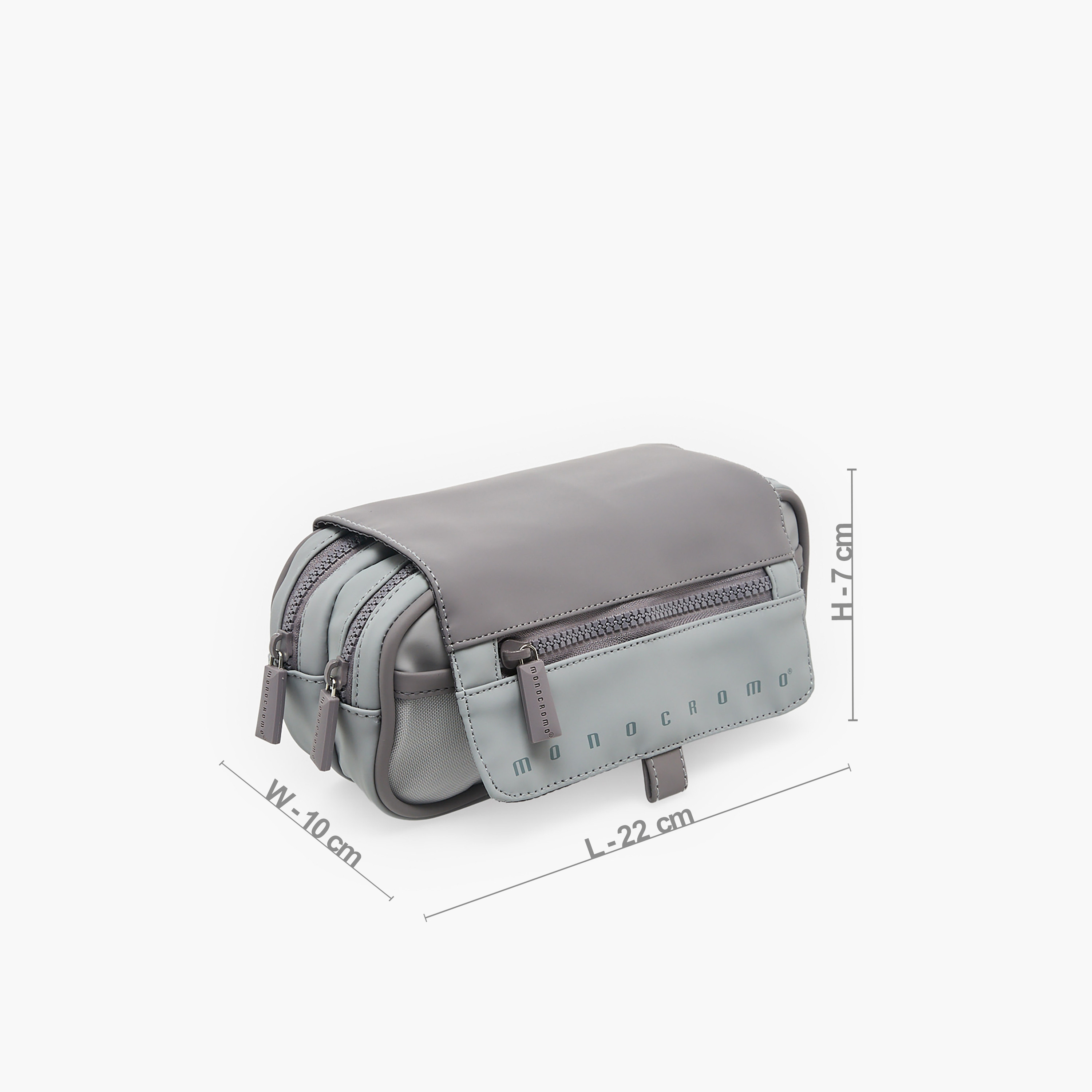 مقلمة أقلام سادة بقسمين من مونوكرومو-school-stationery-pencilcases-image-3