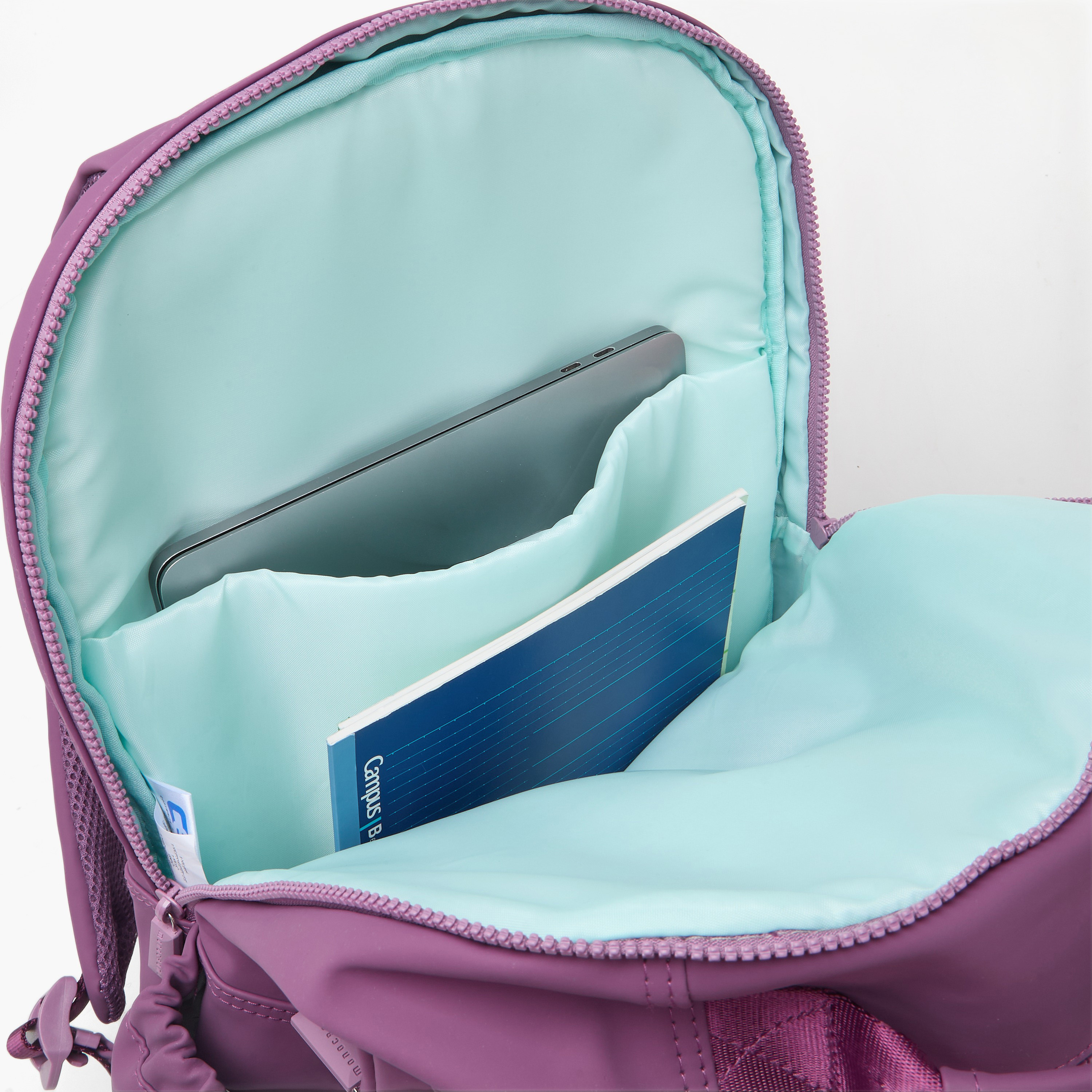 شنطة ظهر سادة مونوكروم للبنات 8-13 سنة بأحزمة كتف قابلة للتعديل - 18 بوصة-school-bagsandbackpacks-backpacks-image-7