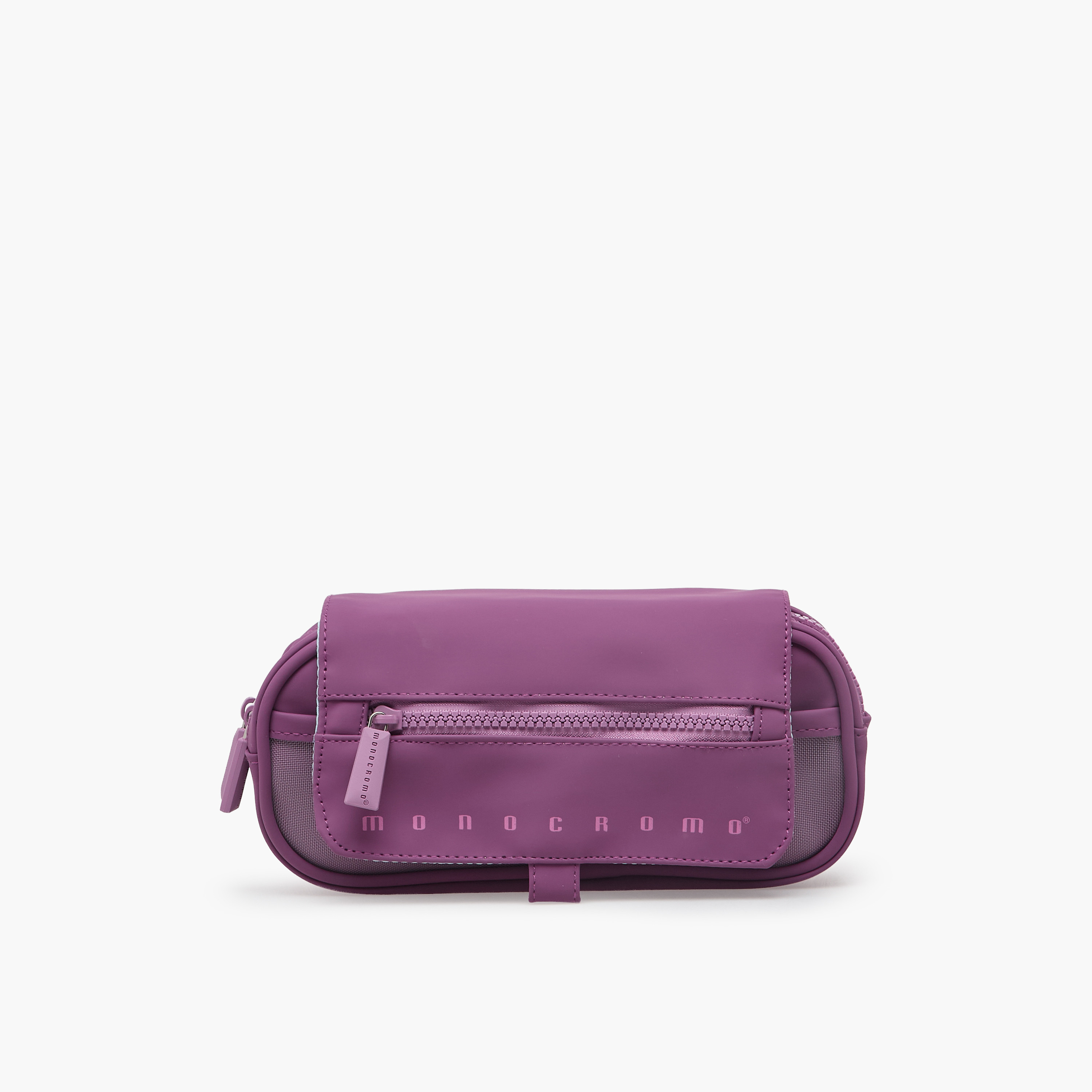مقلمة أقلام سادة بقسمين من مونوكرومو-school-stationery-pencilcases-image-1