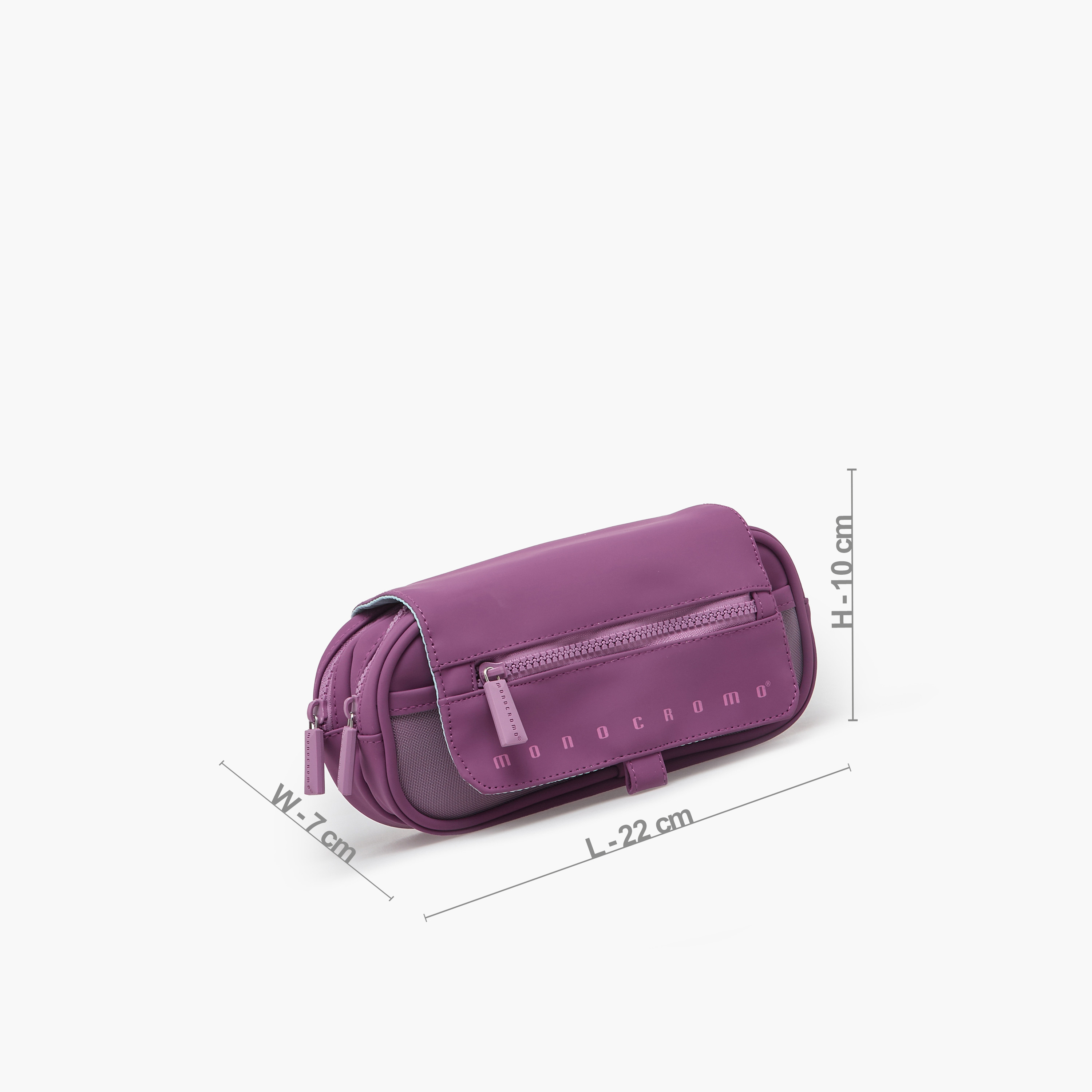 مقلمة أقلام سادة بقسمين من مونوكرومو-school-stationery-pencilcases-image-3