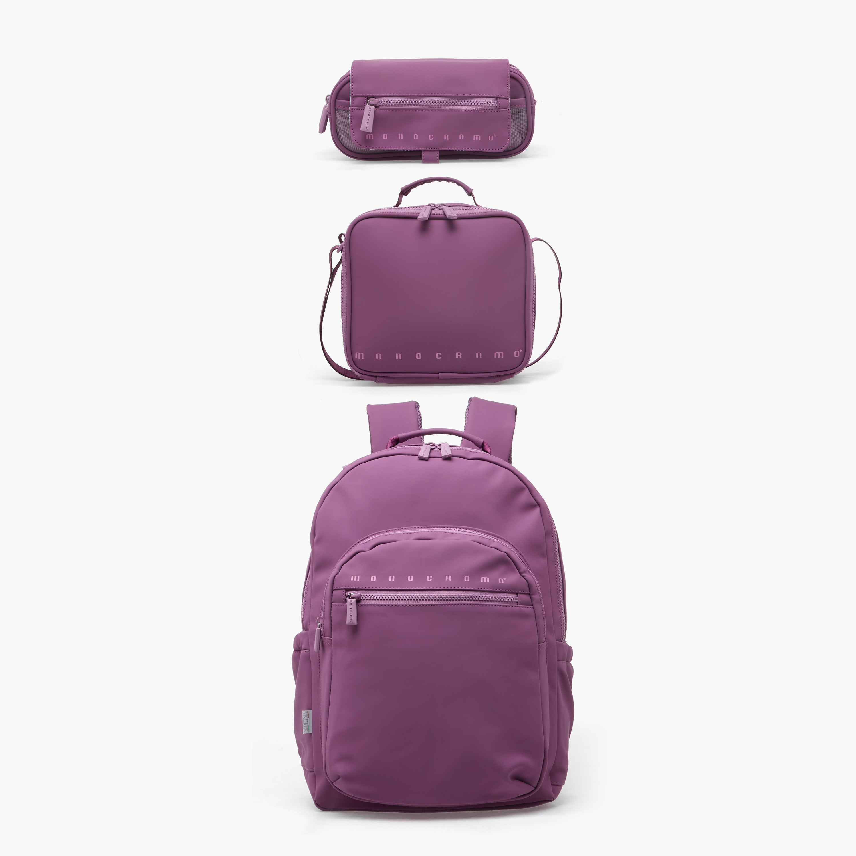 مقلمة أقلام سادة بقسمين من مونوكرومو-school-stationery-pencilcases-image-7