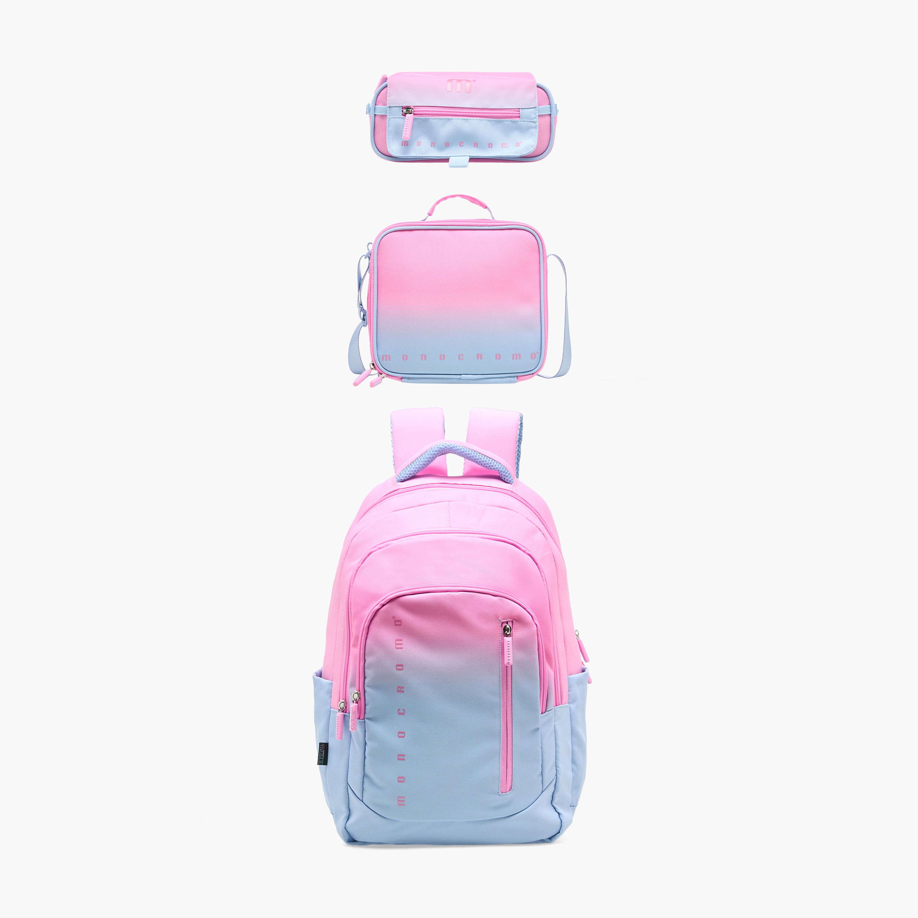 Monocromo Ombre Lunch Bag for Girls 8-13 Years with Zip Closure-school-lunchessentials-lunchbags-image-9