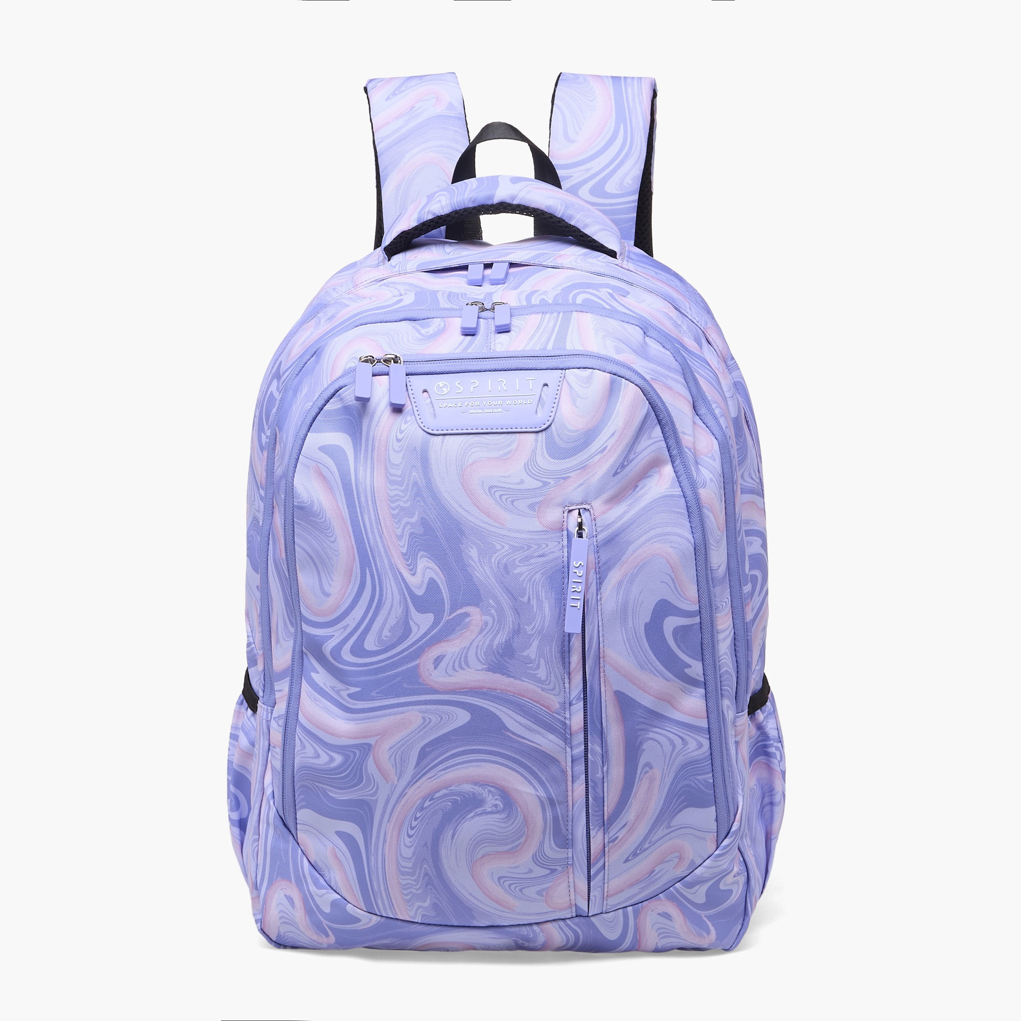 Spirit Marble Print Backpack for Girls 8-13 Years with Adjustable Shoulder Straps - 19 inches-school-bagsandbackpacks-backpacks-image-1
