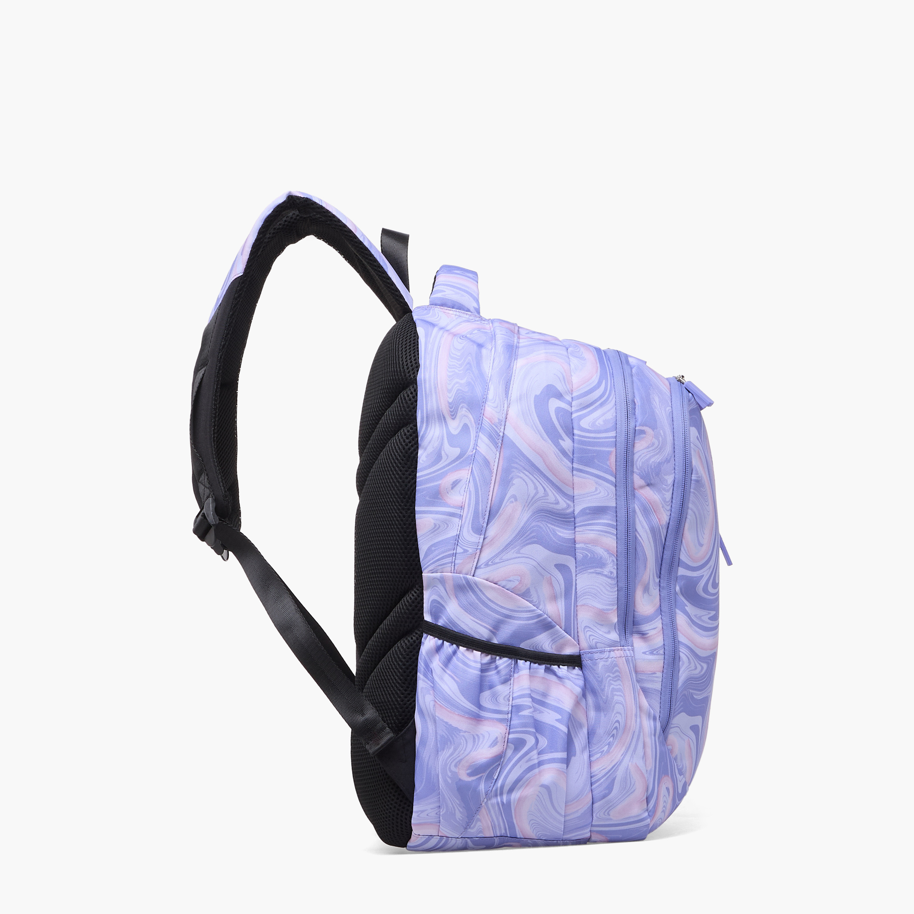 Spirit Marble Print Backpack for Girls 8-13 Years with Adjustable Shoulder Straps - 19 inches-school-bagsandbackpacks-backpacks-image-10