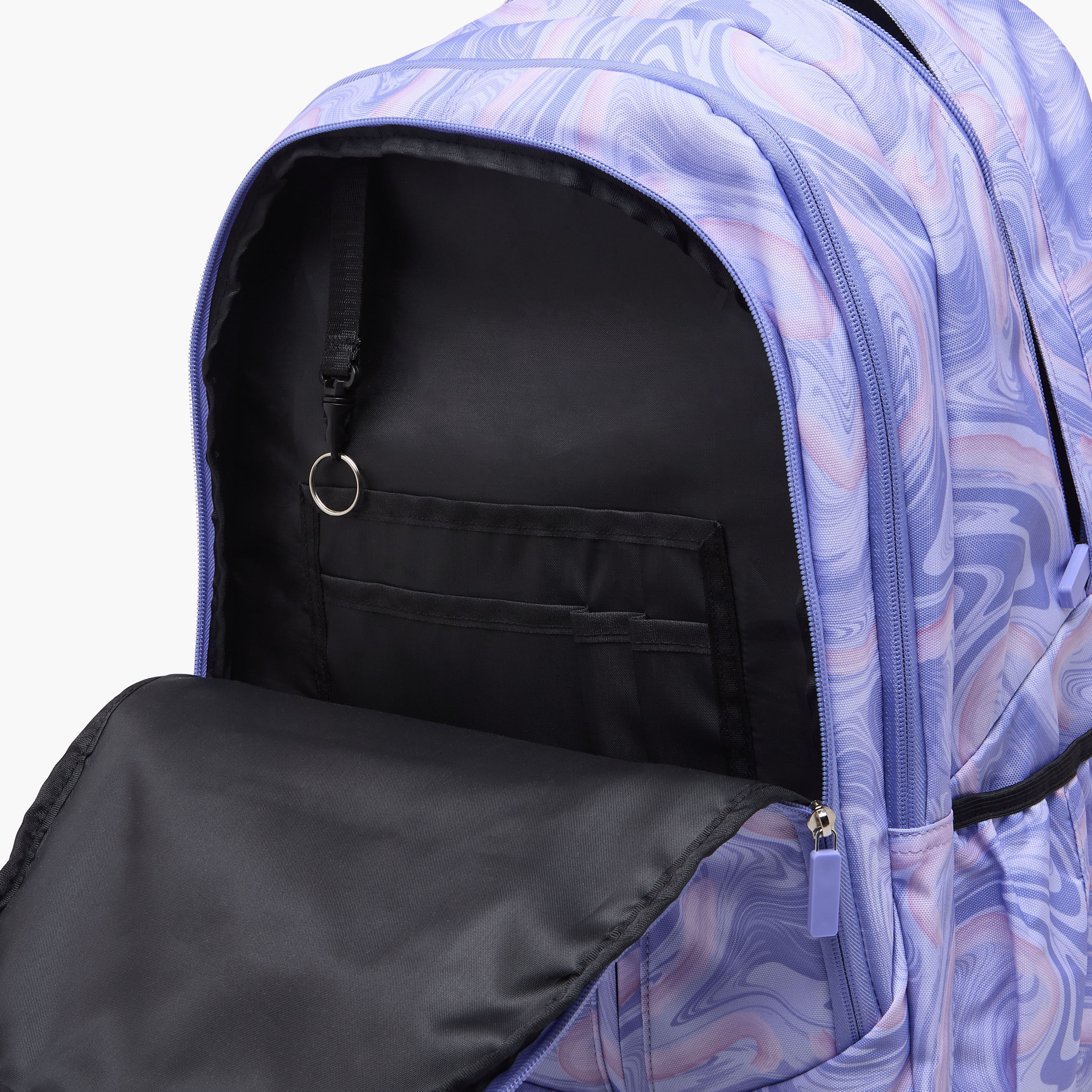 Spirit Marble Print Backpack for Girls 8-13 Years with Adjustable Shoulder Straps - 19 inches-school-bagsandbackpacks-backpacks-image-7