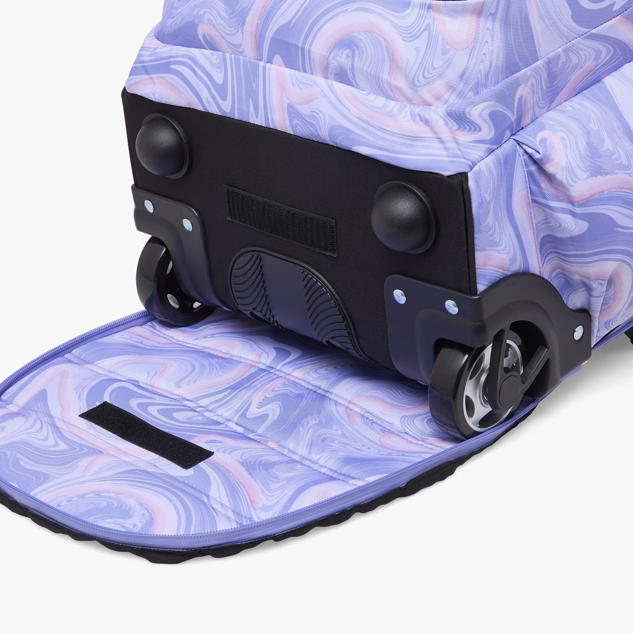 Spirit Marble Print Trolley Bag for Girls 8-13 Years with Shoulder Straps - 20 inches-school-bagsandbackpacks-trolleybags-image-12