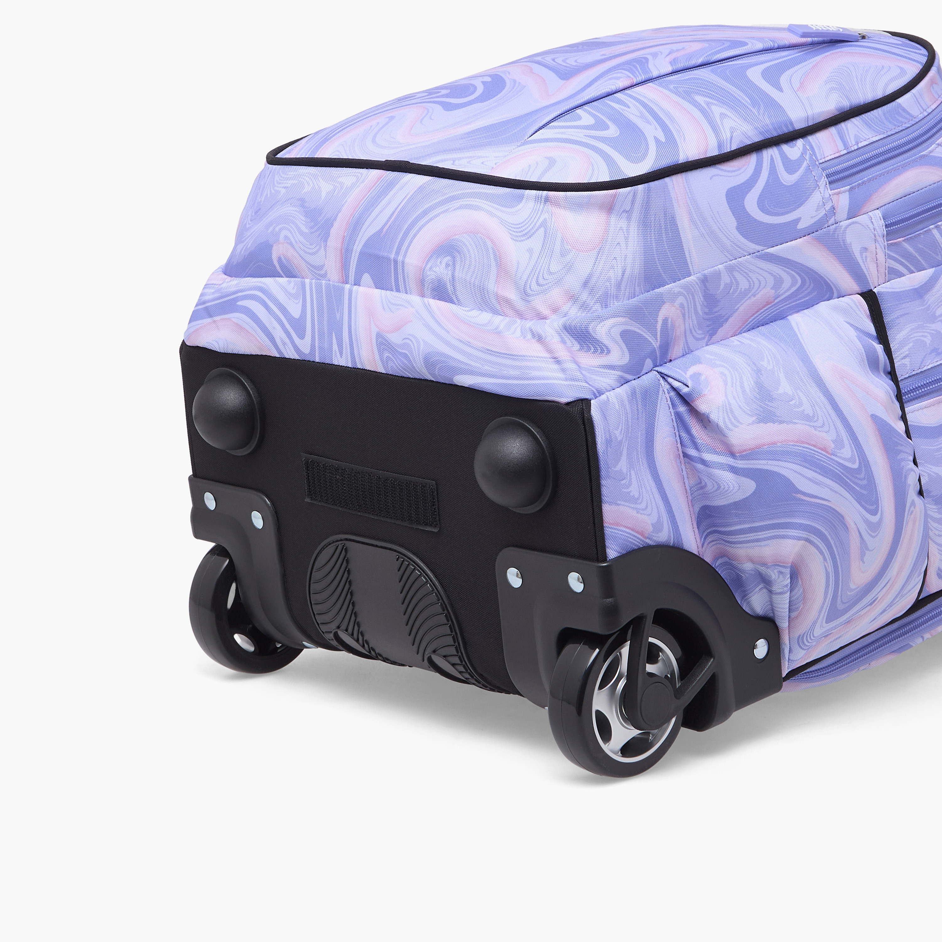 Spirit Marble Print Trolley Bag for Girls 8-13 Years with Shoulder Straps - 20 inches-school-bagsandbackpacks-trolleybags-image-13