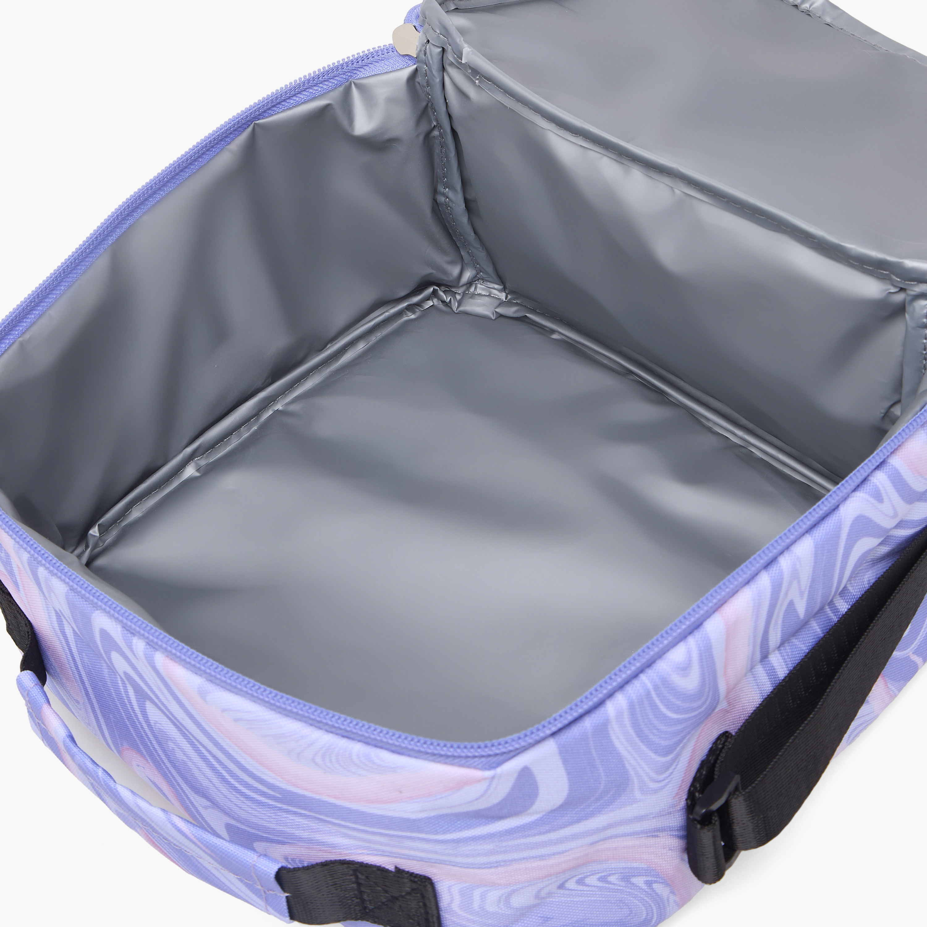 شنطة غداء بطبعات رخامية وبسحّاب إغلاق للبنات بعمر 8 إلى 13 سنة من سبيريت-school-lunchessentials-lunchbags-image-6