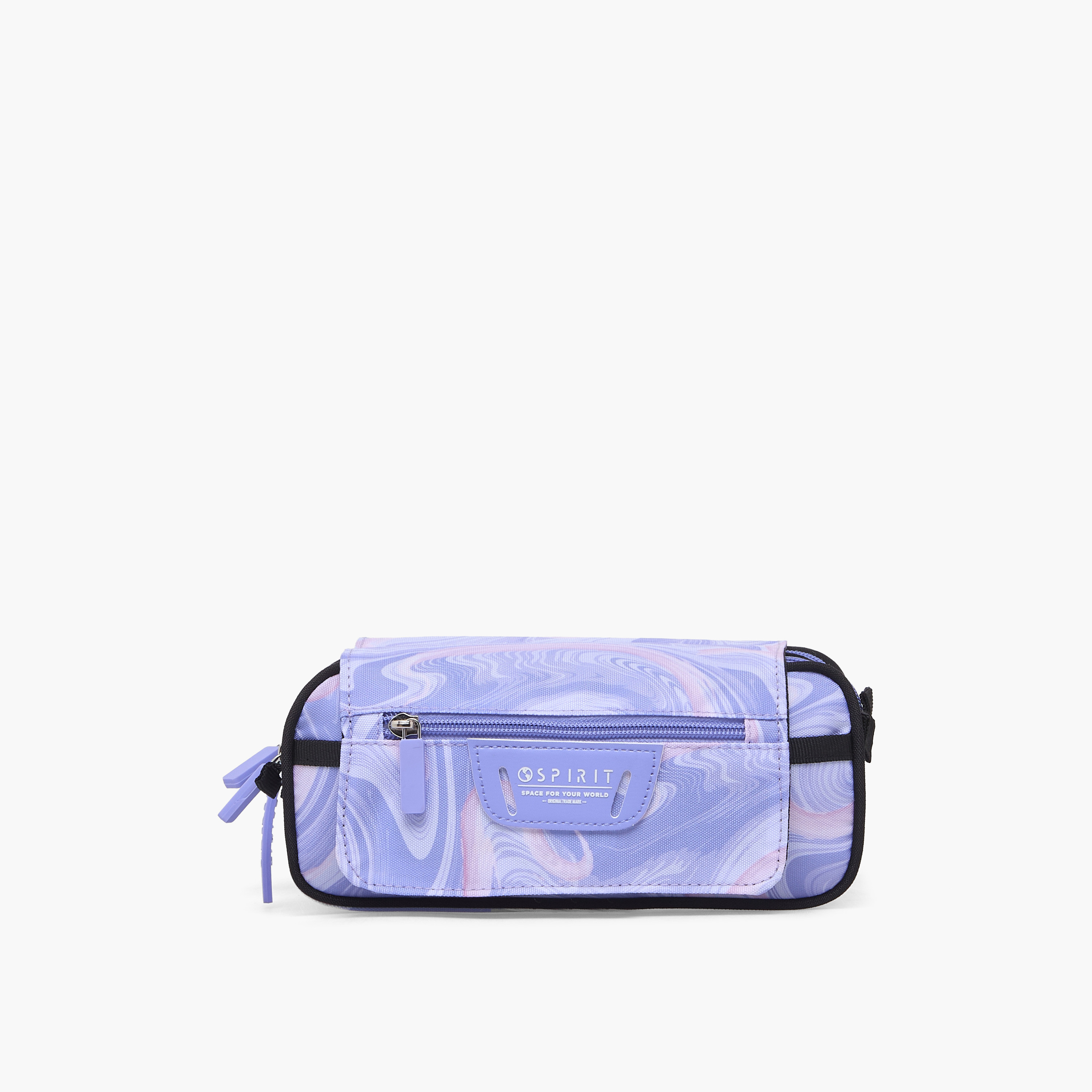 Spirit Marble Print Pencil Pouch with 3 Compartments-school-stationery-pencilcases-image-1