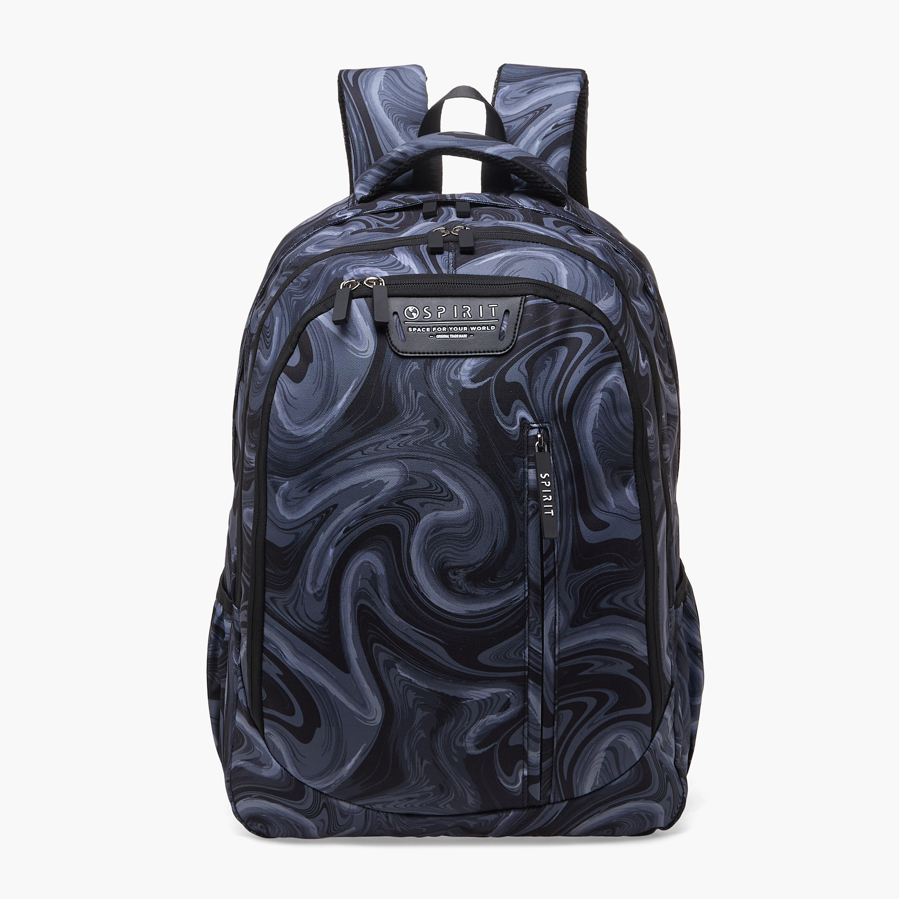 Spirit Swirl Print Backpack for Boys 8-13 Years with Adjustable Shoulder Straps - 19 inches-school-bagsandbackpacks-backpacks-image-1