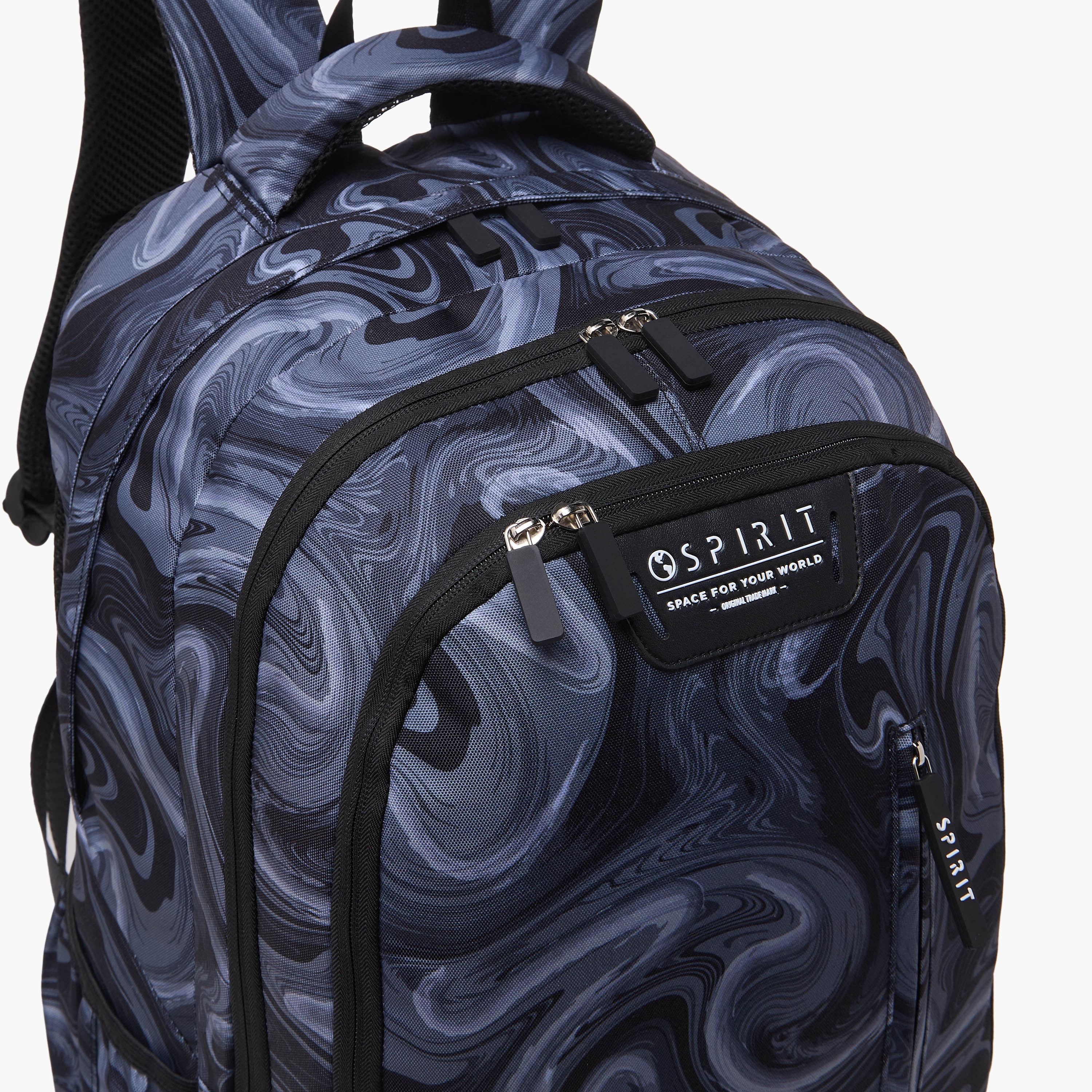 Spirit Swirl Print Backpack for Boys 8-13 Years with Adjustable Shoulder Straps - 19 inches-school-bagsandbackpacks-backpacks-image-5