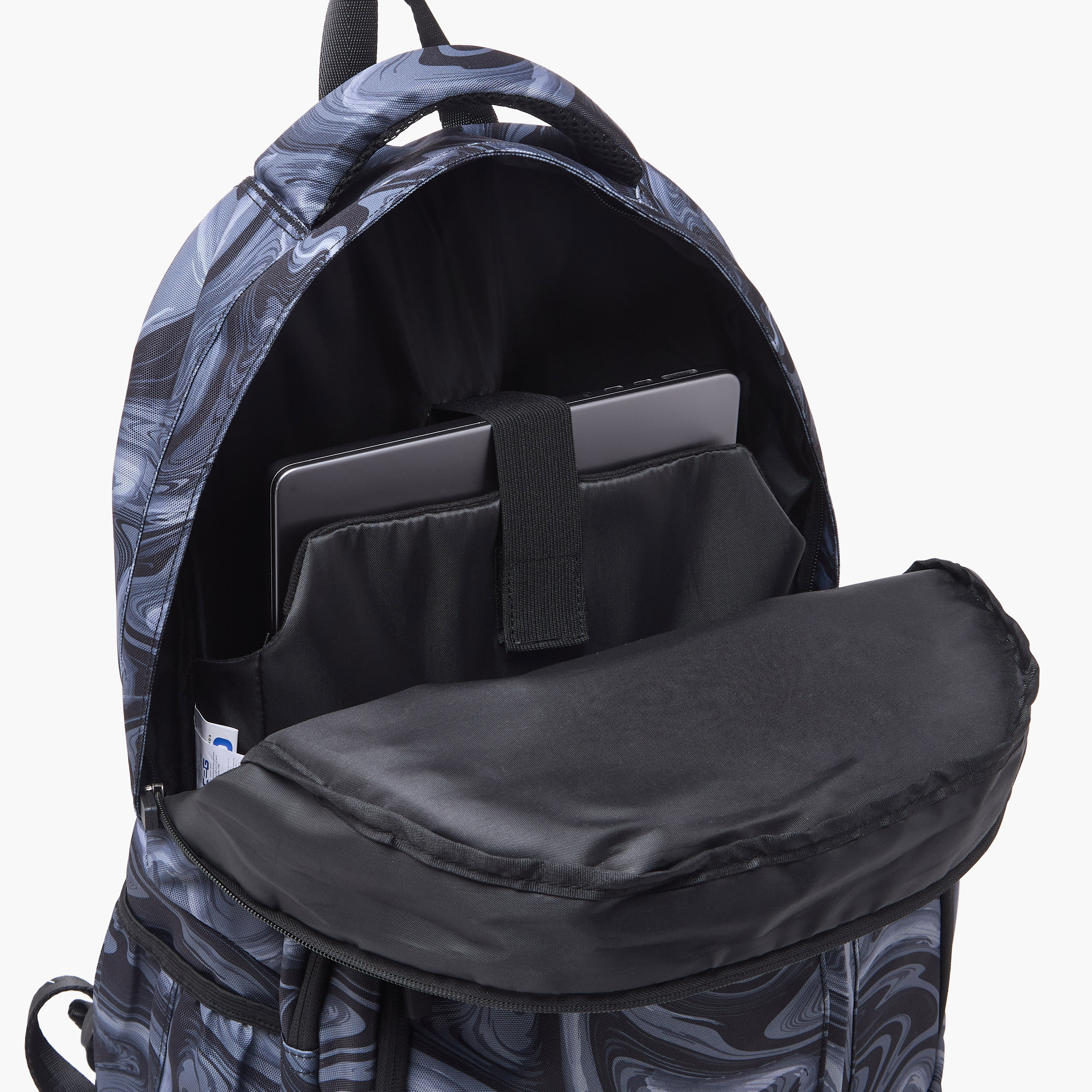 Spirit Swirl Print Backpack for Boys 8-13 Years with Adjustable Shoulder Straps - 19 inches-school-bagsandbackpacks-backpacks-image-9