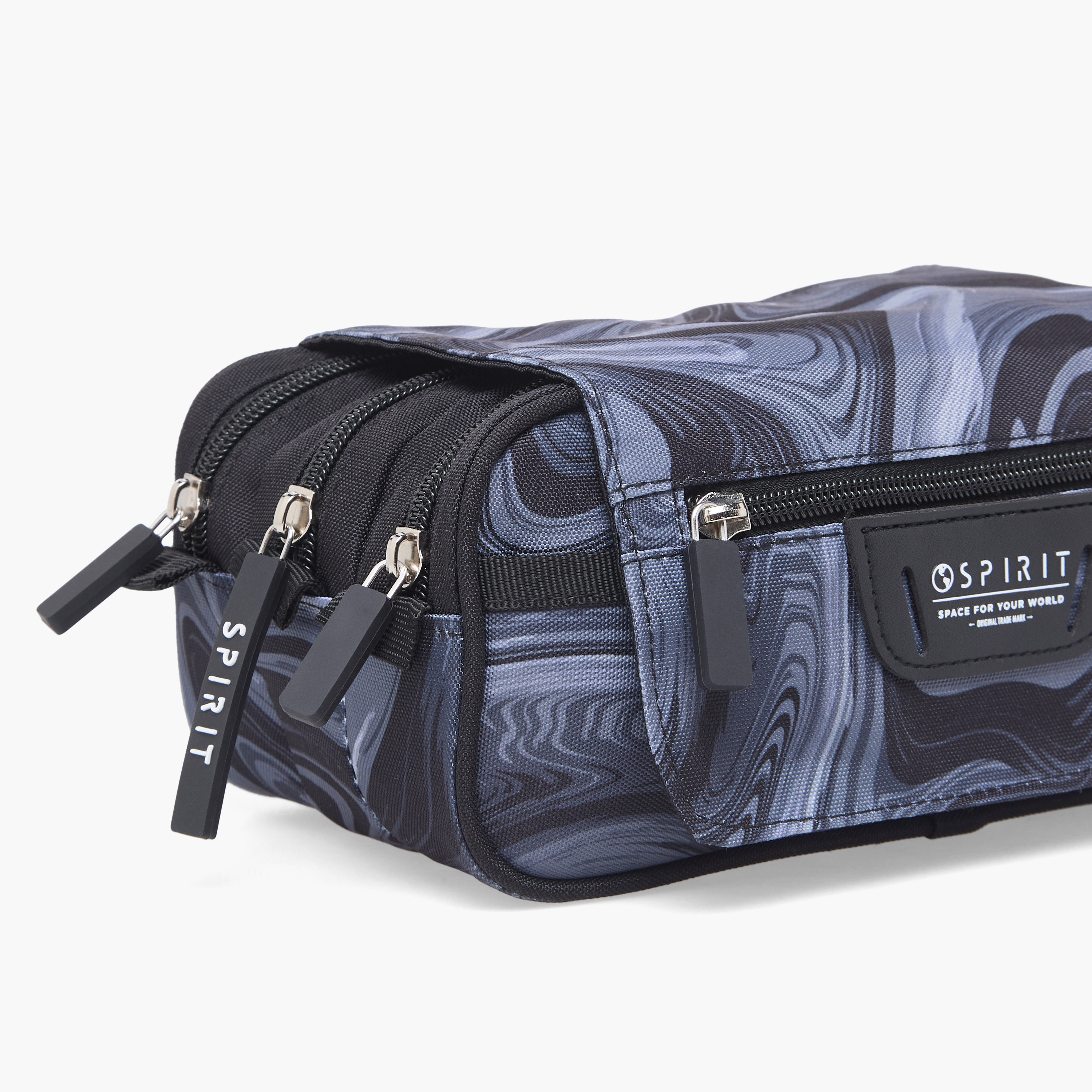 Spirit Swirl Print Pencil Pouch with 3 Compartments-school-stationery-pencilcases-image-3