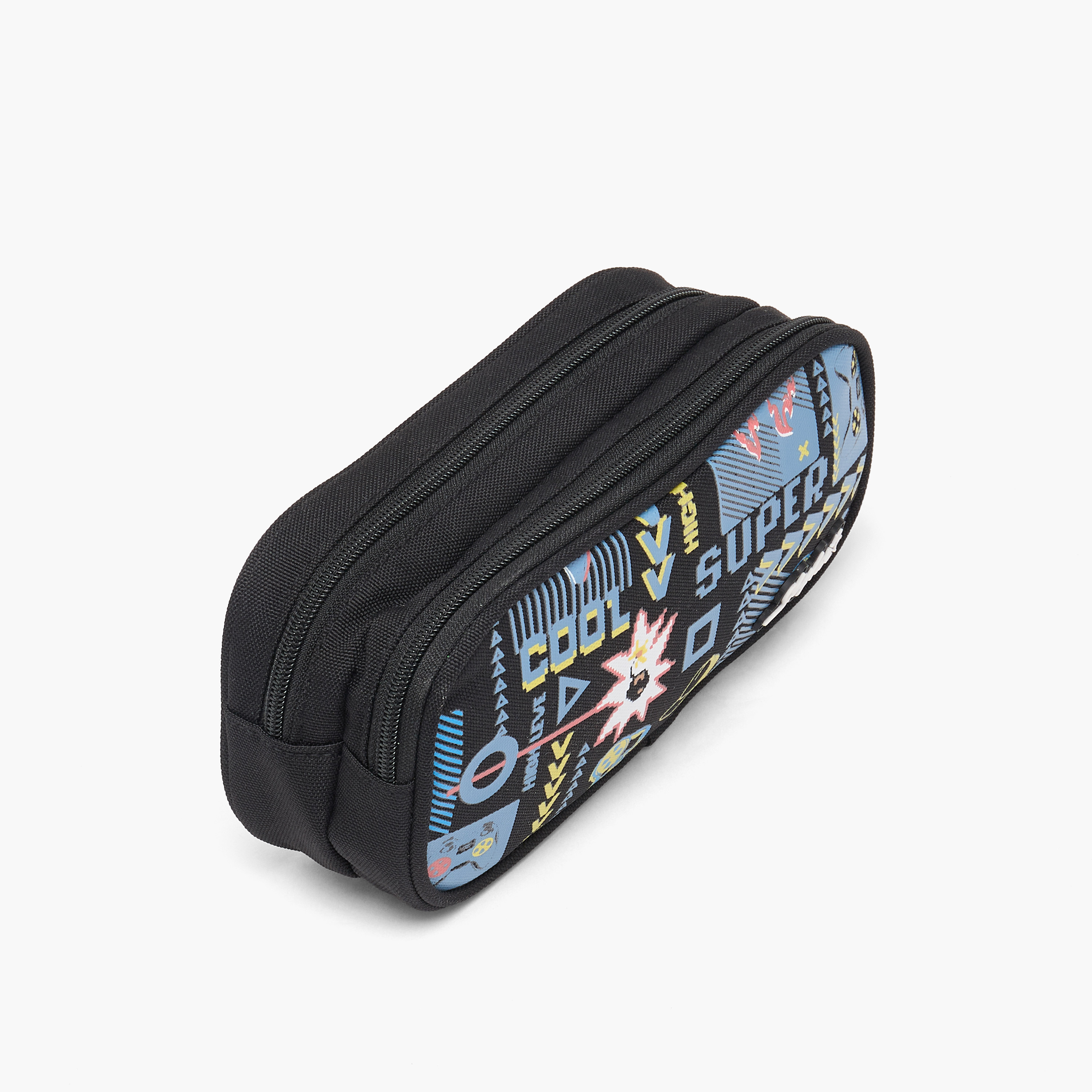 Skylar Gaming Print Pencil Pouch with 2 Compartment-school-stationery-pencilcases-image-2