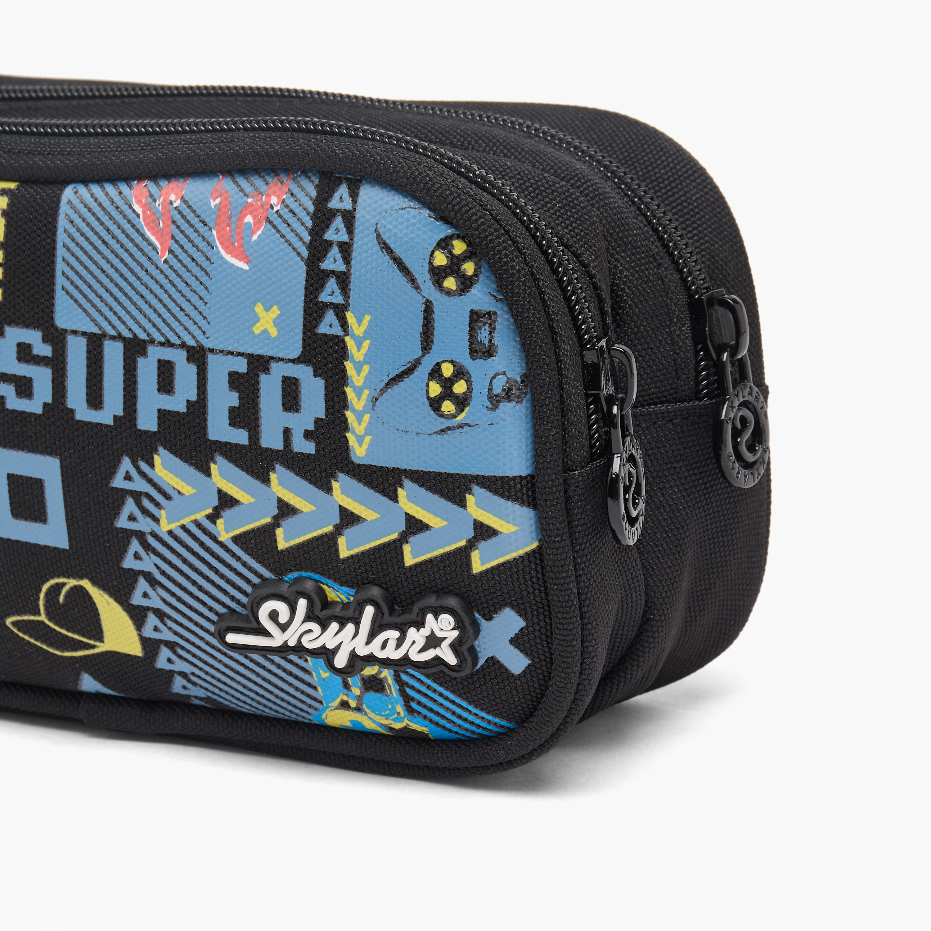 Skylar Gaming Print Pencil Pouch with 2 Compartment-school-stationery-pencilcases-image-6