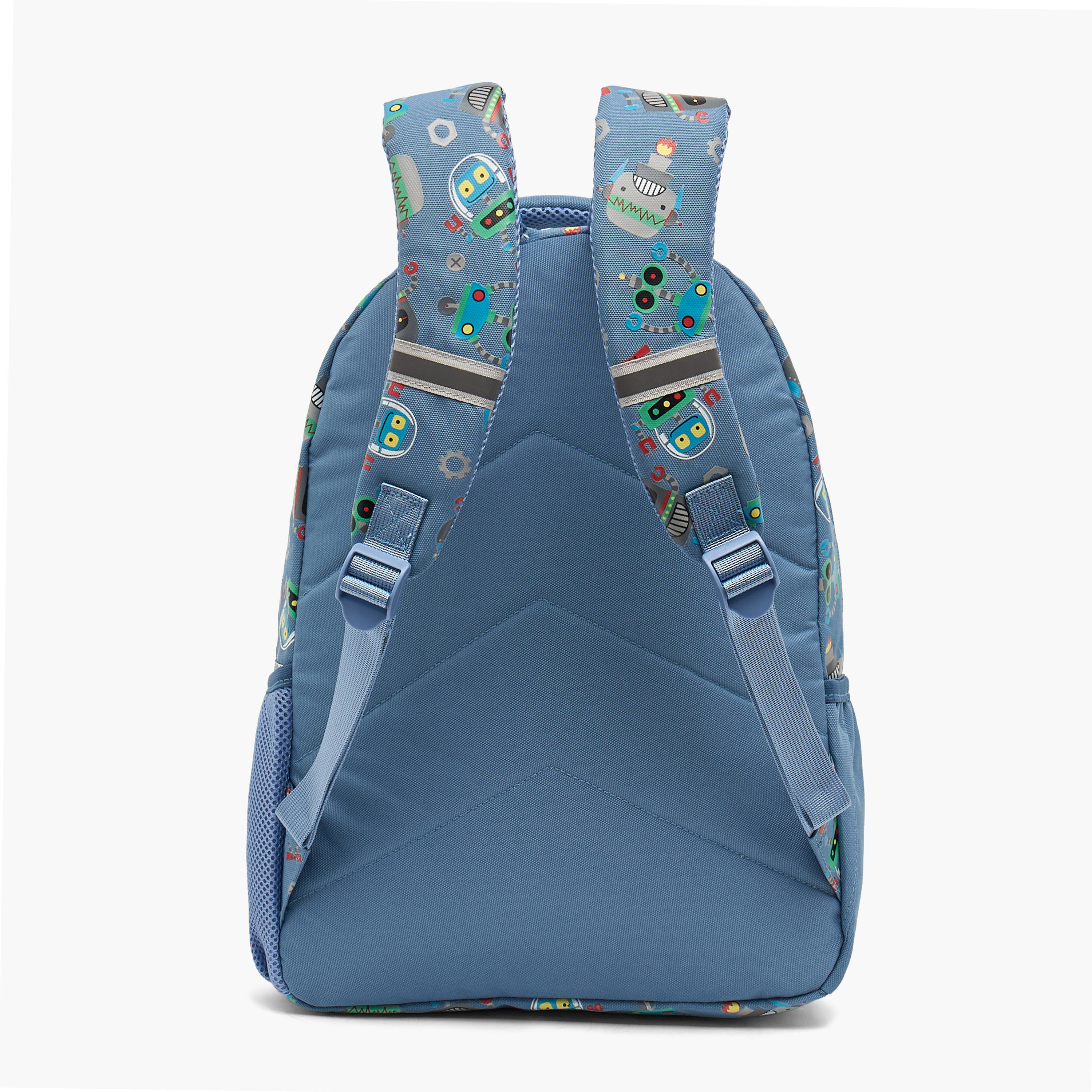 Skylar Robot Print Backpack for Boys 5-8 Years with Laptop Compartment - 16 inches-school-bagsandbackpacks-backpacks-image-7