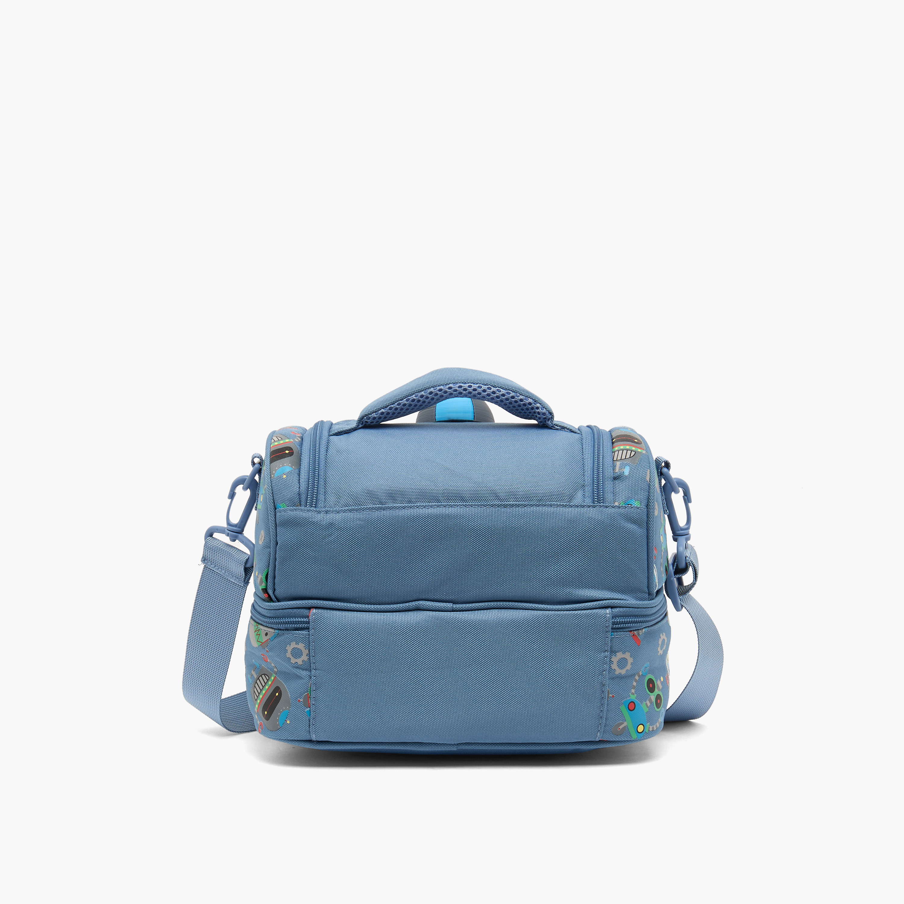 شنطة غداء بطبعة روبوت للأولاد من 5 إلى 8 سنوات مع تصميم معزول من سكاي لار-school-lunchessentials-lunchbags-image-8