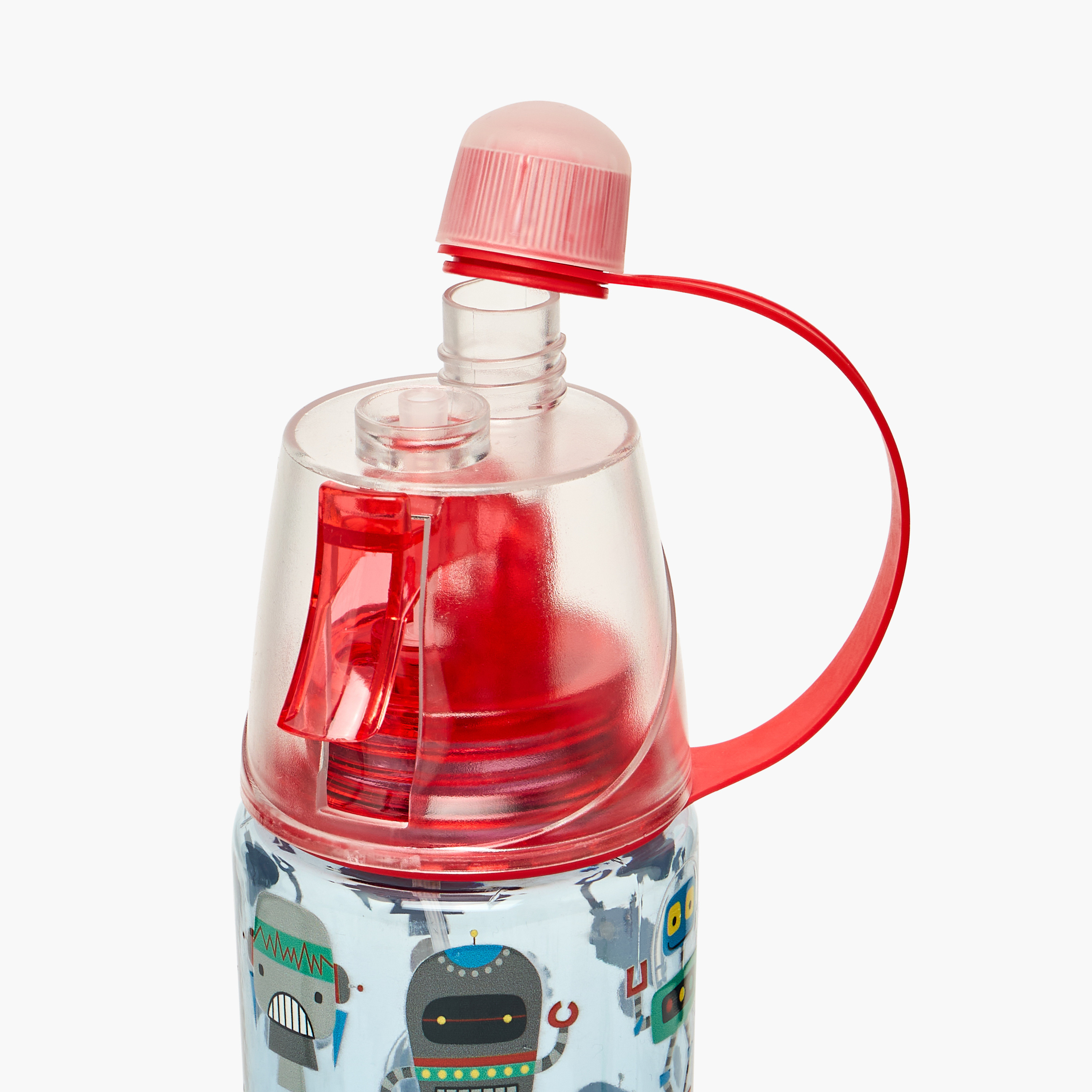 Skylar Robot Print Water Bottle with Spray-school-waterbottles-image-6
