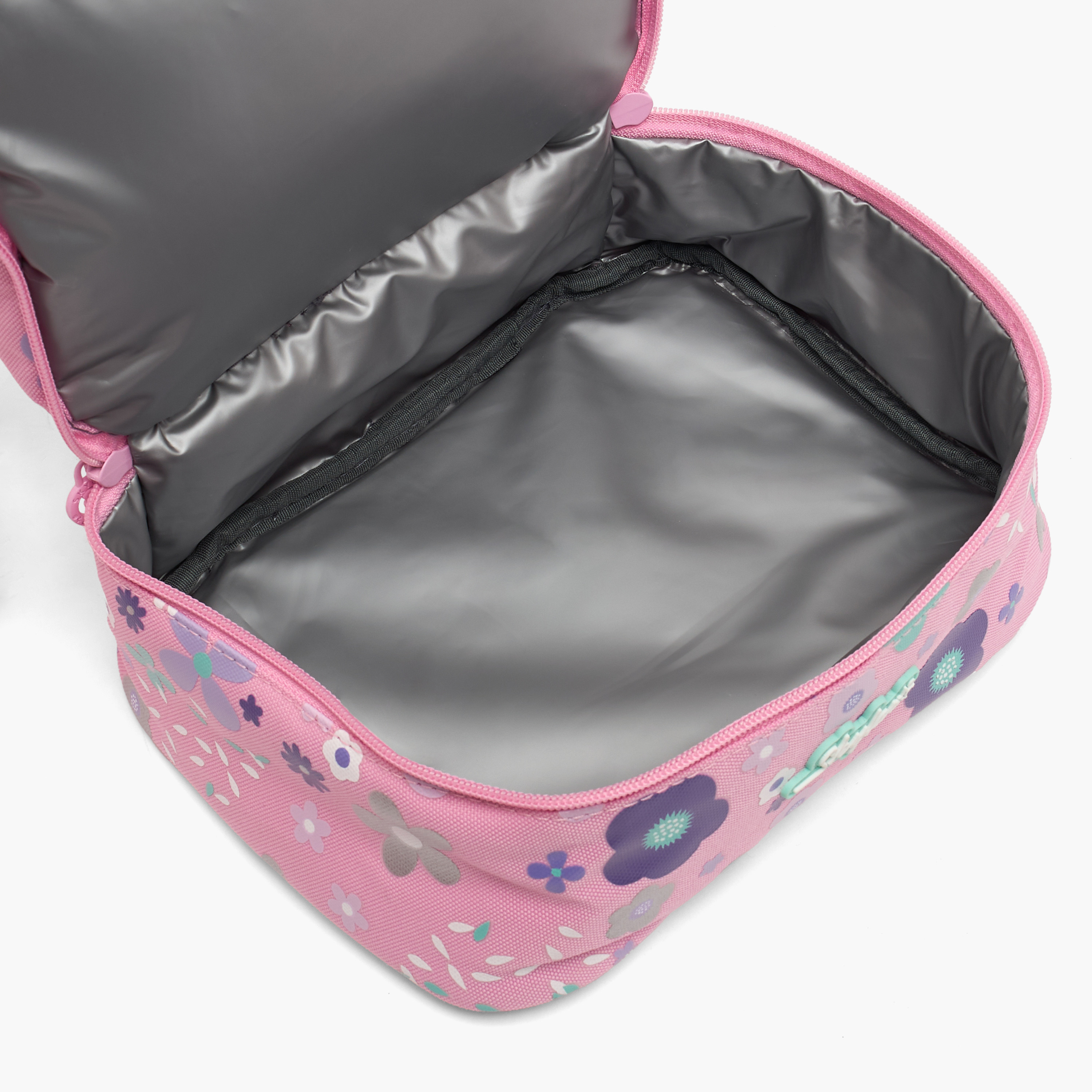 شنطة غداء بطبعة زهور للبنات من 5 إلى 8 سنوات مع تصميم معزول من سكاي لار-school-lunchessentials-lunchbags-image-5