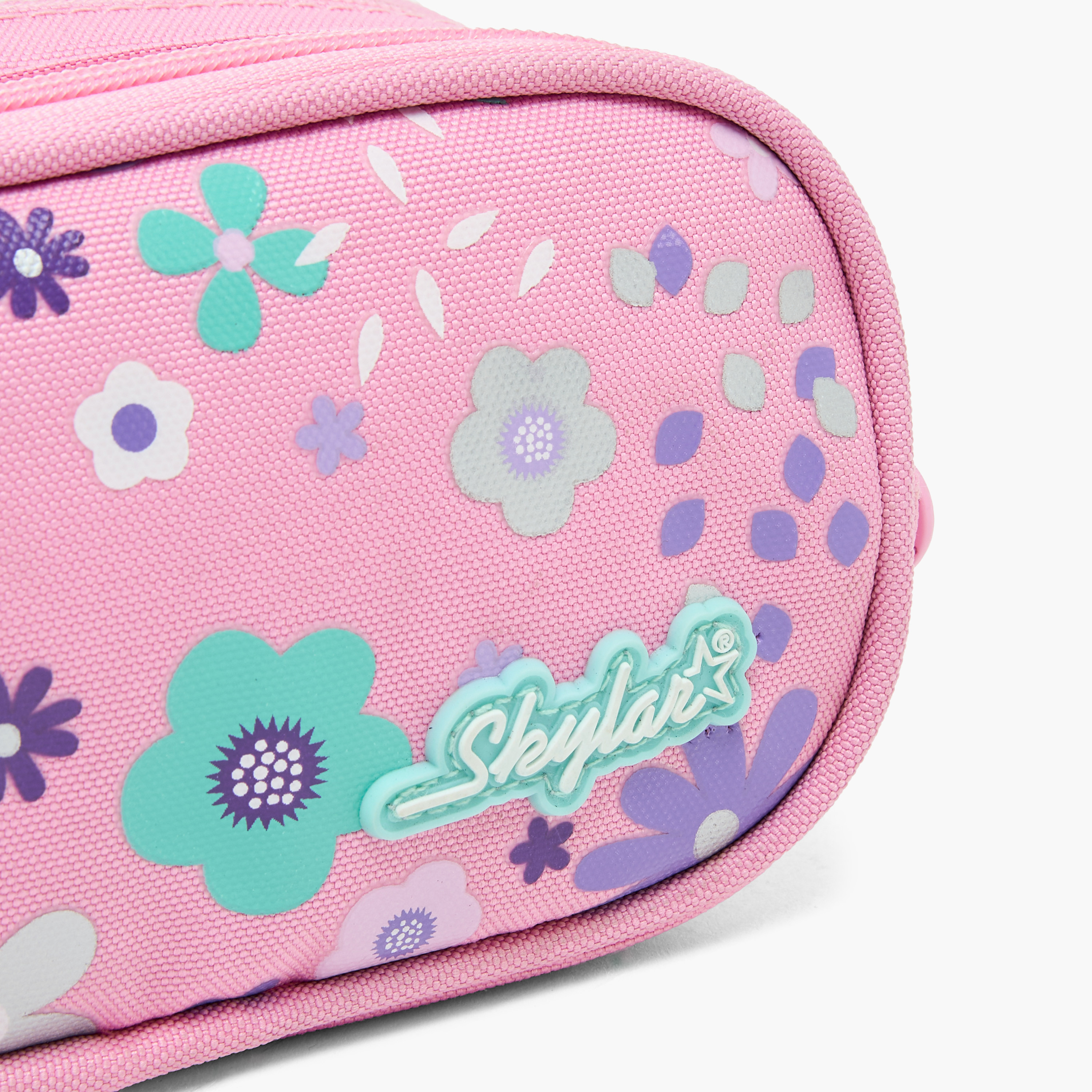 Skylar Floral Print Pencil Pouch with 2 Compartments-school-stationery-pencilcases-image-6