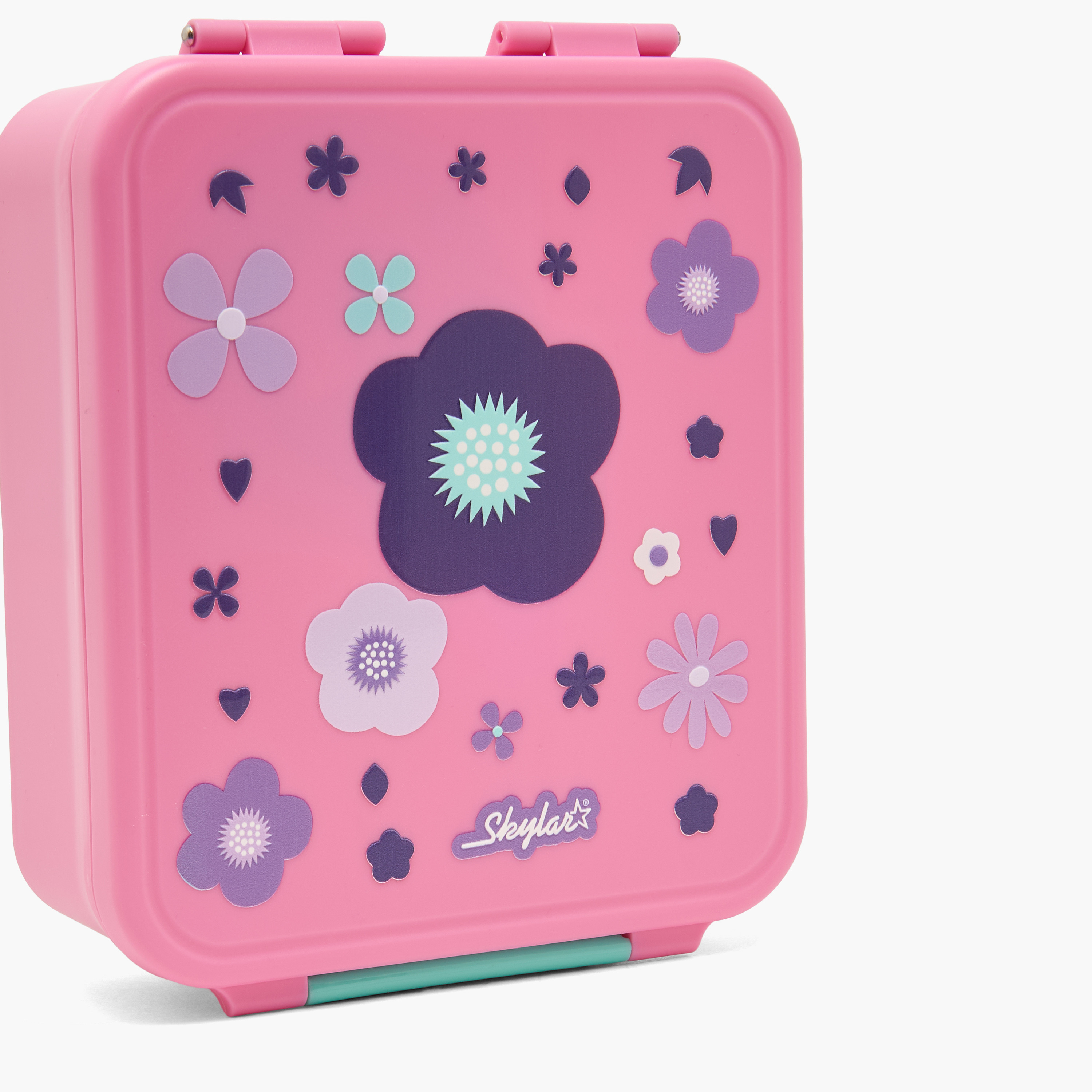 Skylar Floral Print Bento Lunch Box for Girls with Cutlery-school-lunchessentials-lunchboxes-image-5