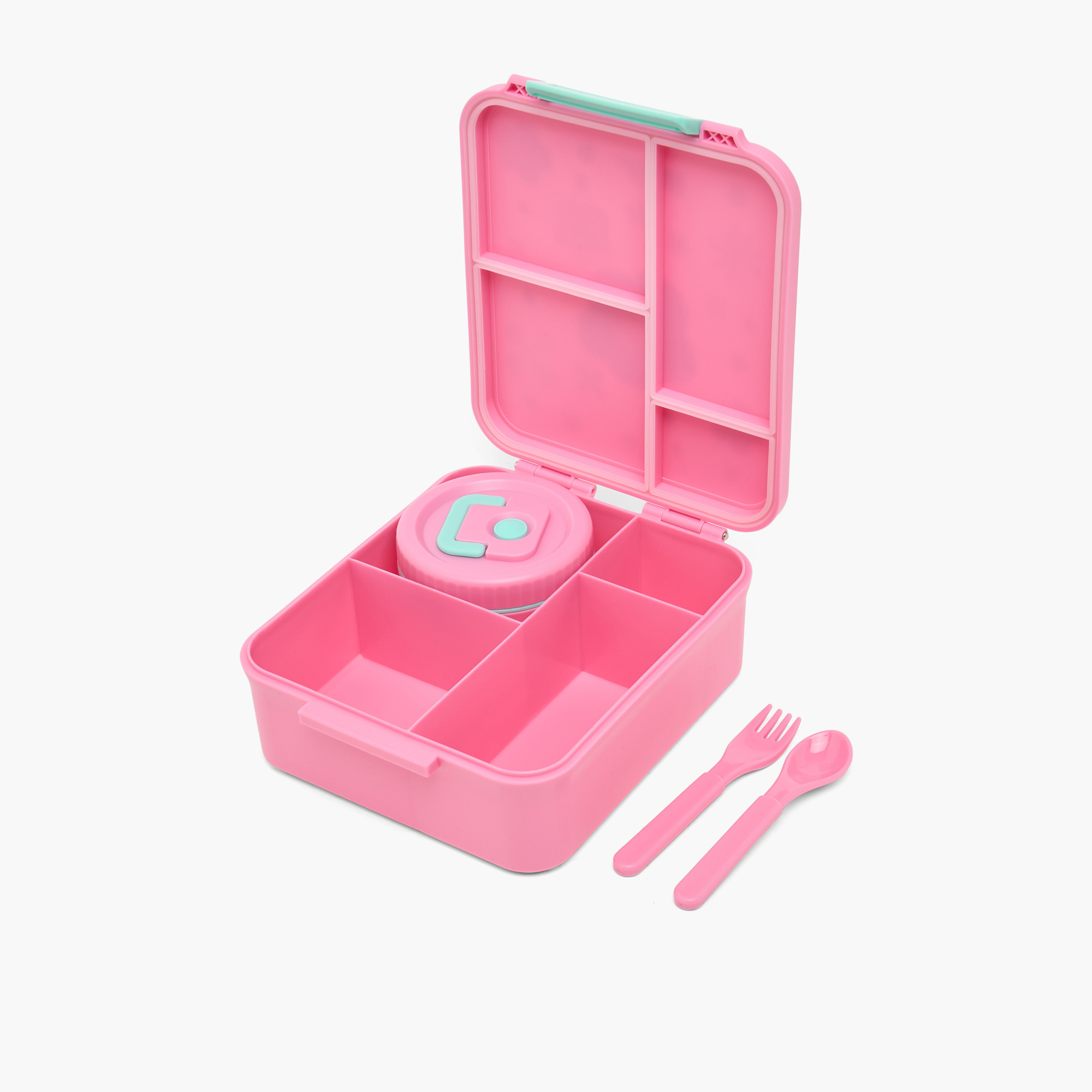Skylar Floral Print Bento Lunch Box for Girls with Cutlery-school-lunchessentials-lunchboxes-image-8
