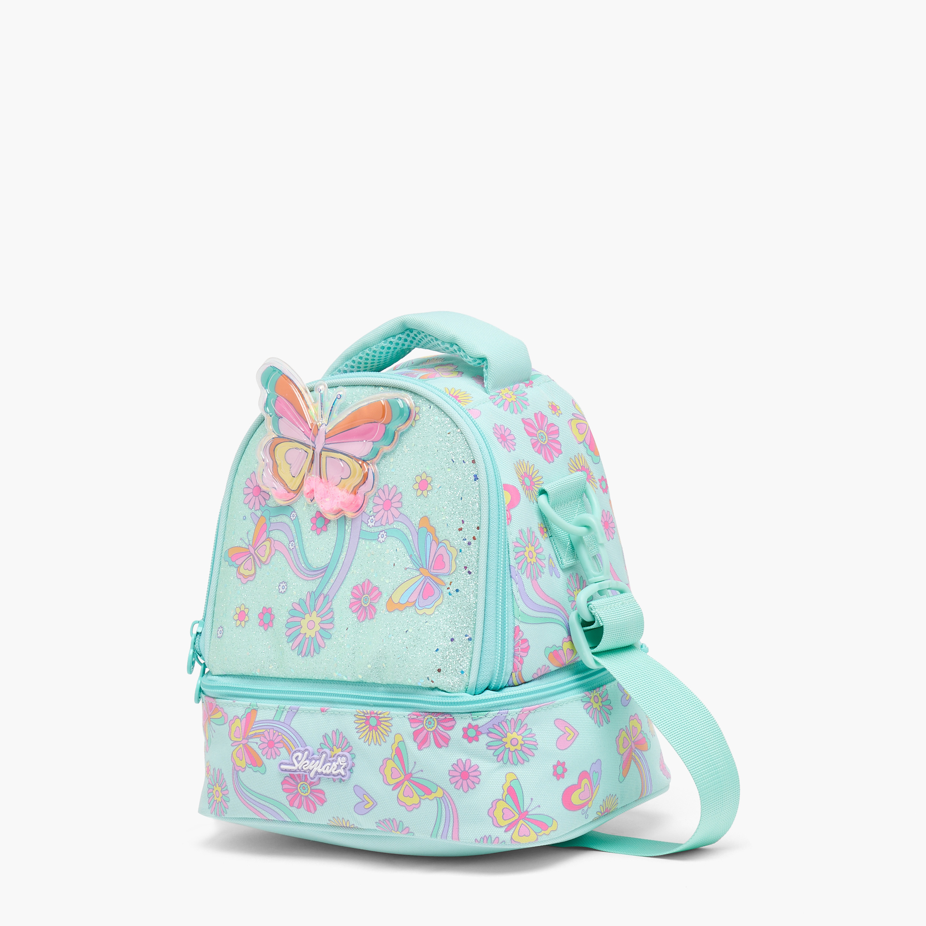 Skylar Butterfly Print Lunch Bag for Girls 5-8 Years with Insulation Design-school-lunchessentials-lunchbags-image-9
