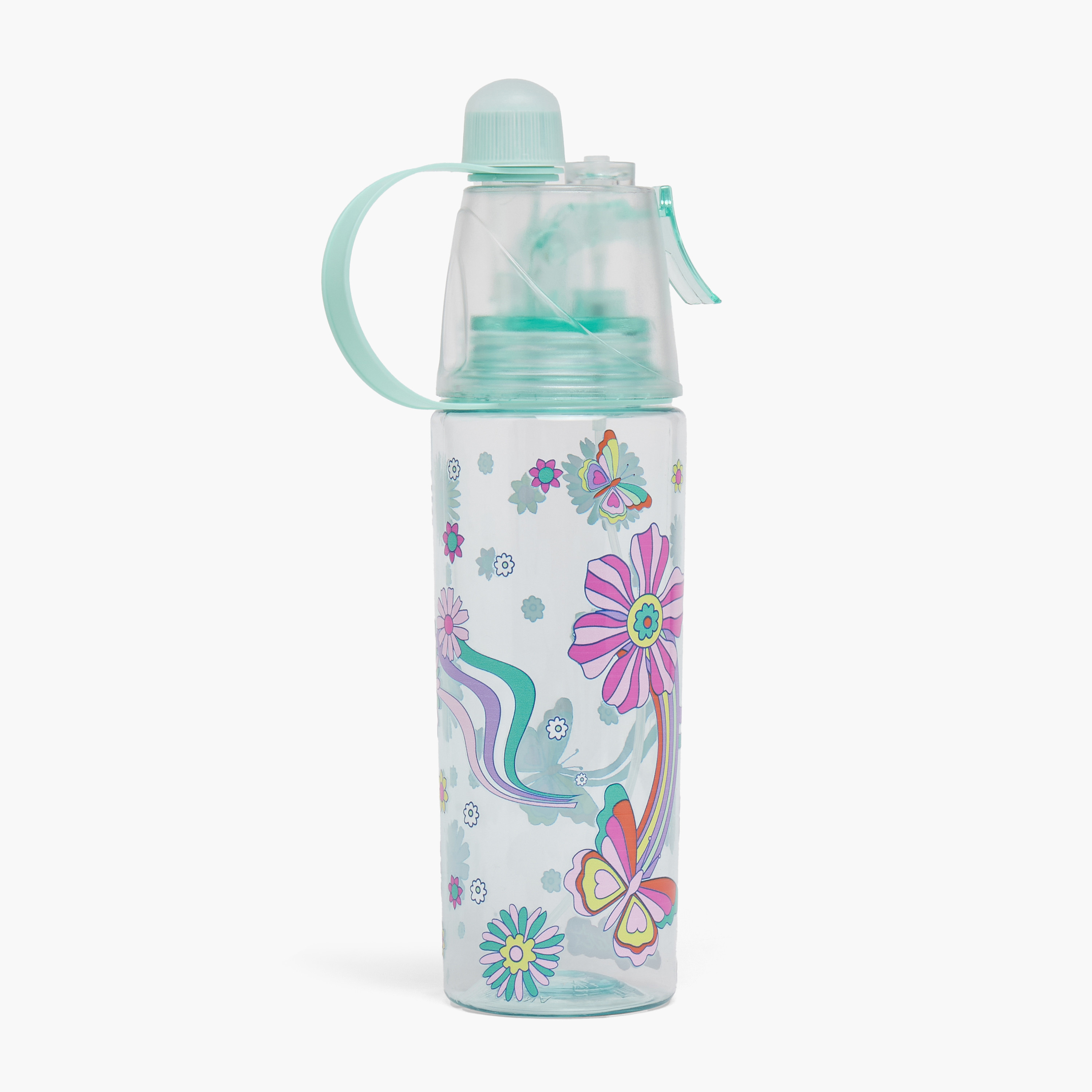 Skylar Butterfly Print Water Bottle with Spray-school-waterbottles-image-3