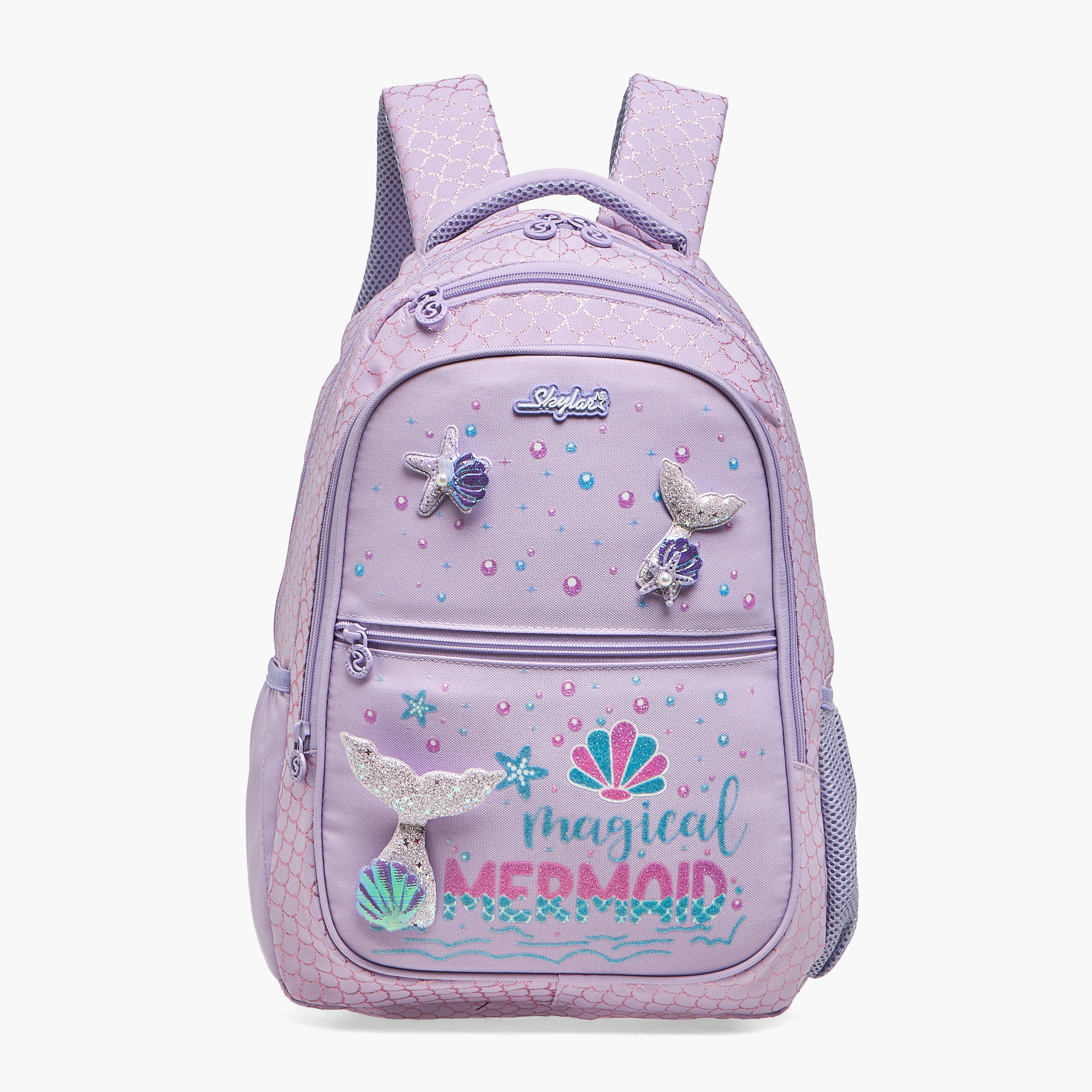 Skylar Mermaid Print Backpack for Girls with Laptop Compartment - 16 inches-school-bagsandbackpacks-backpacks-image-1