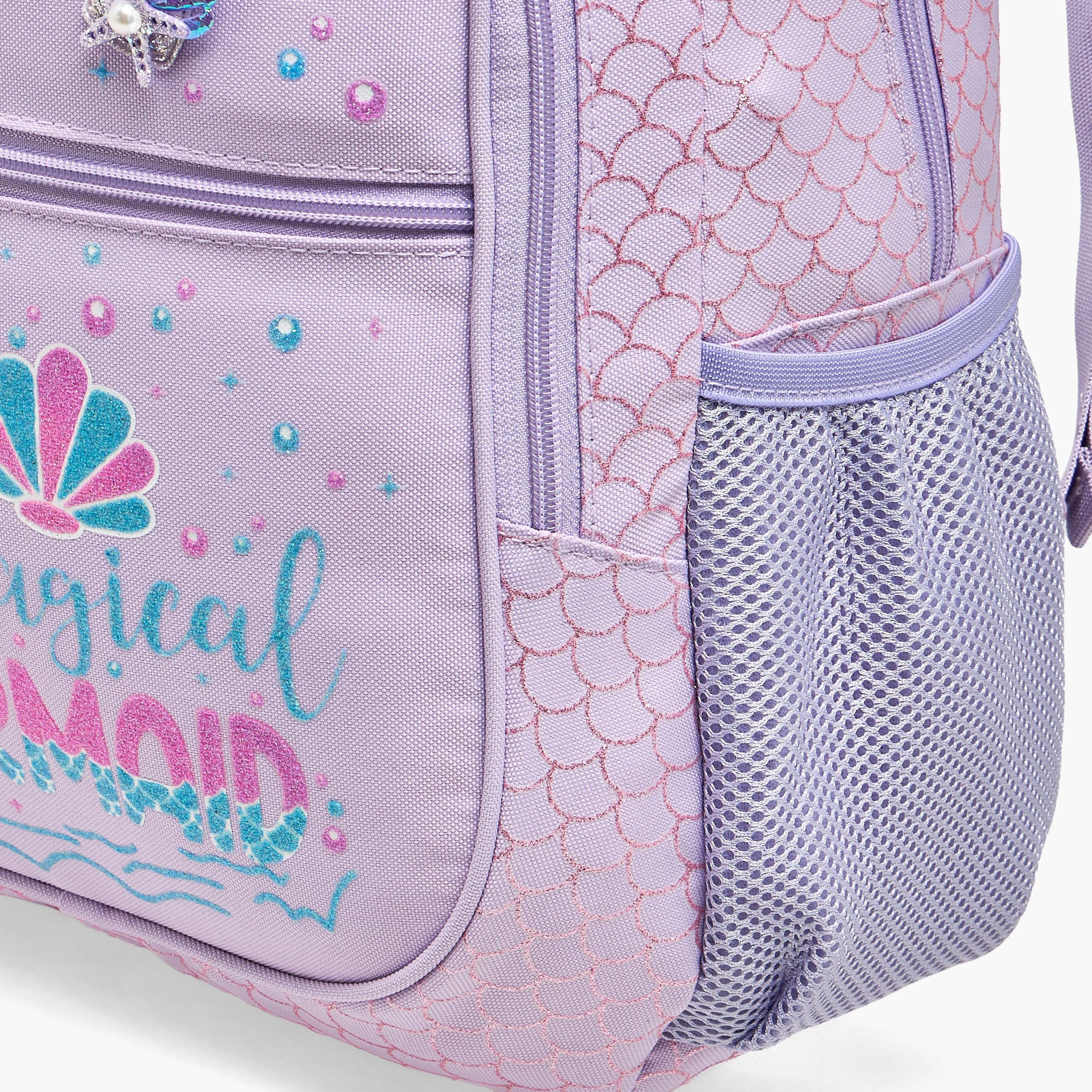 Skylar Mermaid Print Backpack for Girls with Laptop Compartment - 16 inches-school-bagsandbackpacks-backpacks-image-3