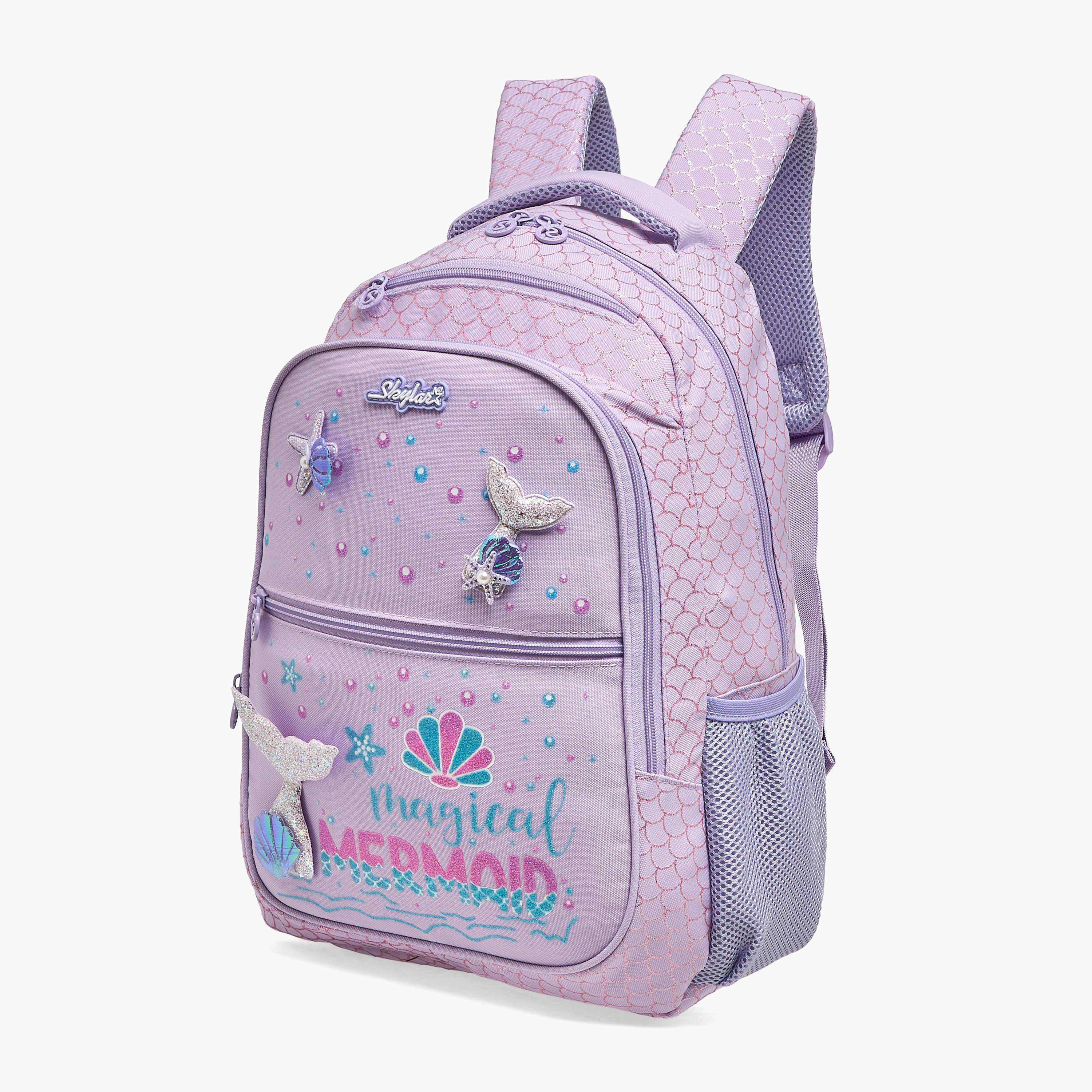 Skylar Mermaid Print Backpack for Girls with Laptop Compartment - 16 inches-school-bagsandbackpacks-backpacks-image-5