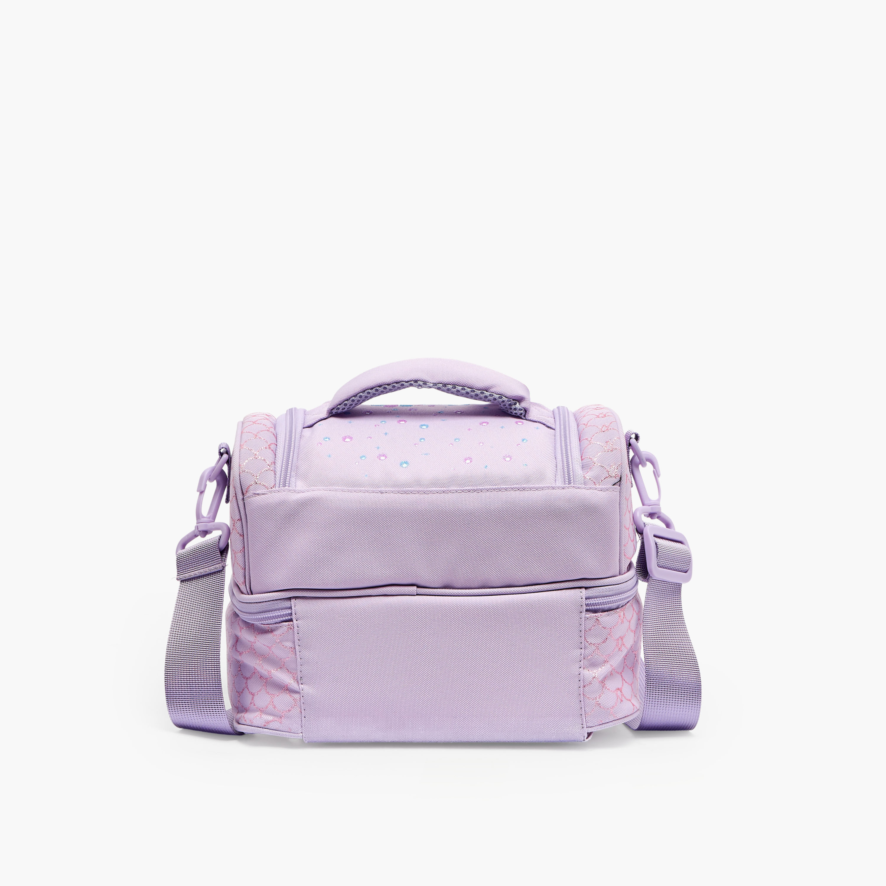 شنطة غداء بطبعات حورية البحر للبنات 5 - 8 سنوات بحزام قابل للفصل من سكايلر - 6 لتر-school-lunchessentials-lunchbags-image-7