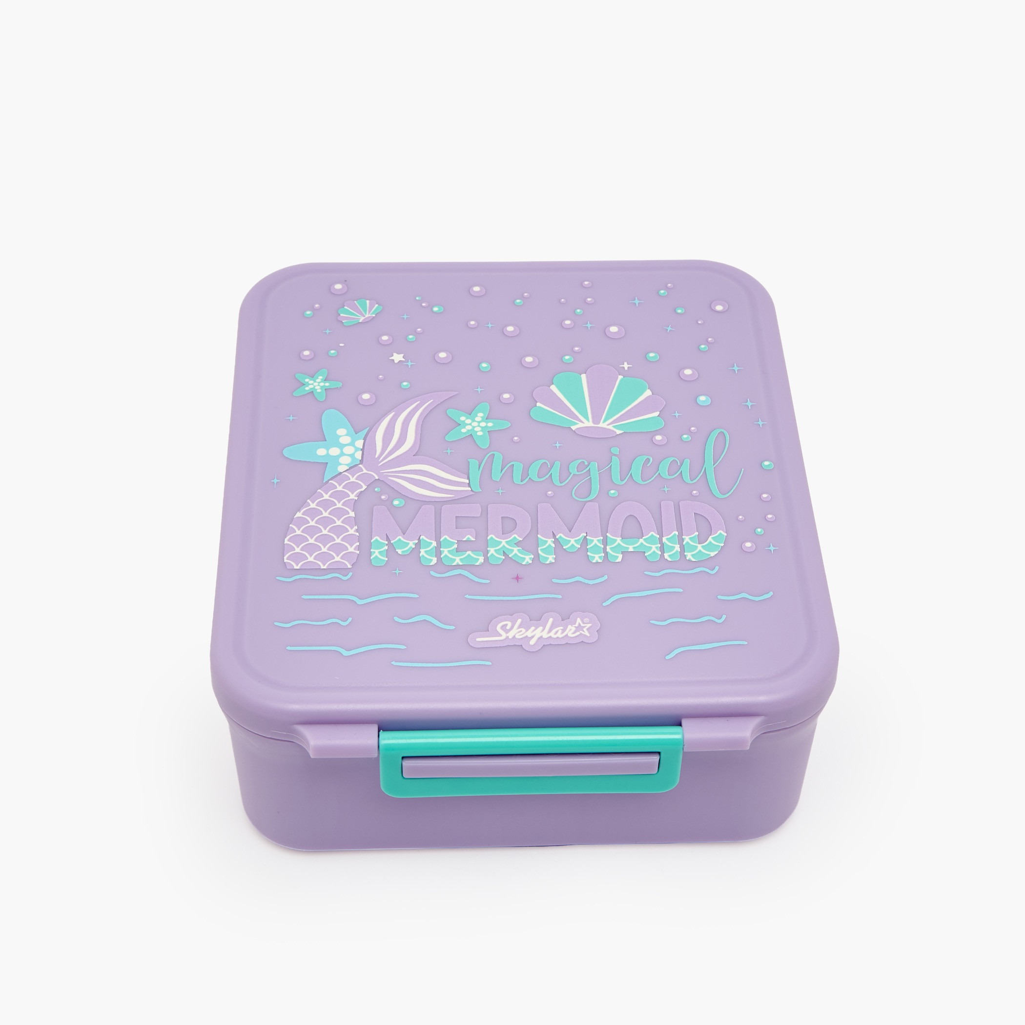Skylar Mermaid Print Lunch Box for Girls with Jar and Cutlery - 1.7 L-school-lunchessentials-lunchboxes-image-4