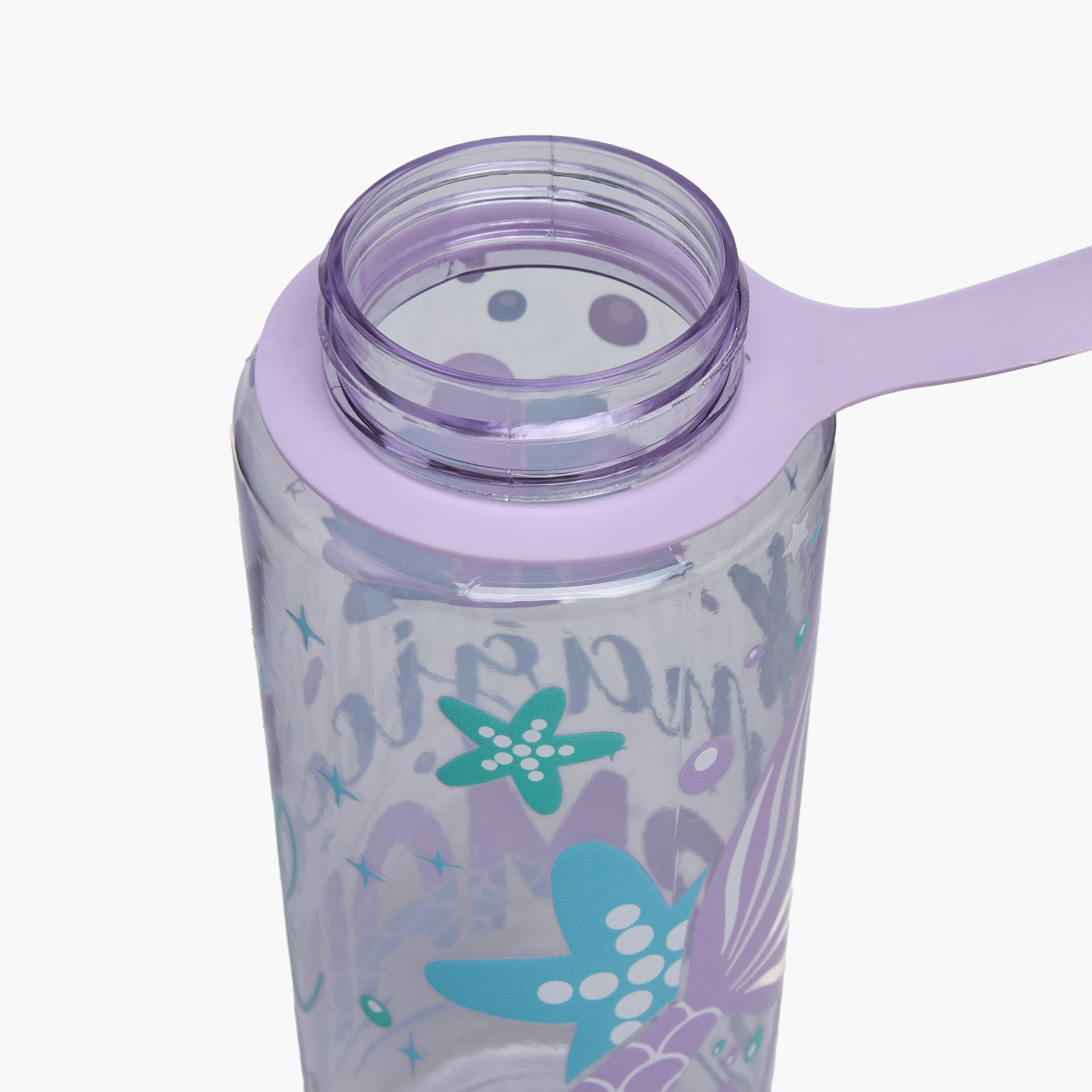Skylar Mermaid Print Tritan Water Bottle with Spout and Spray Nozzle-school-waterbottles-image-5