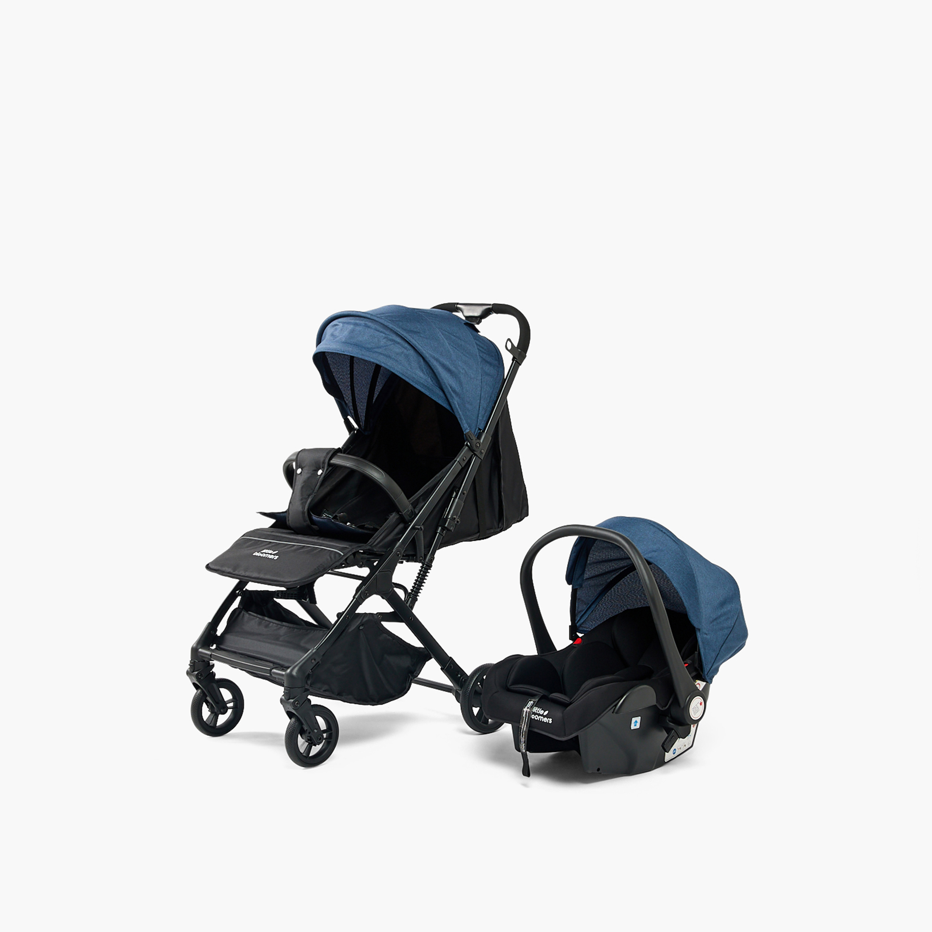 نظام سفر مع مظلة شمس وعربة أطفال ومقعد سيارة داش من ليتل بلومرز-baby-gear-strollersandprams-travelsystems-image-2