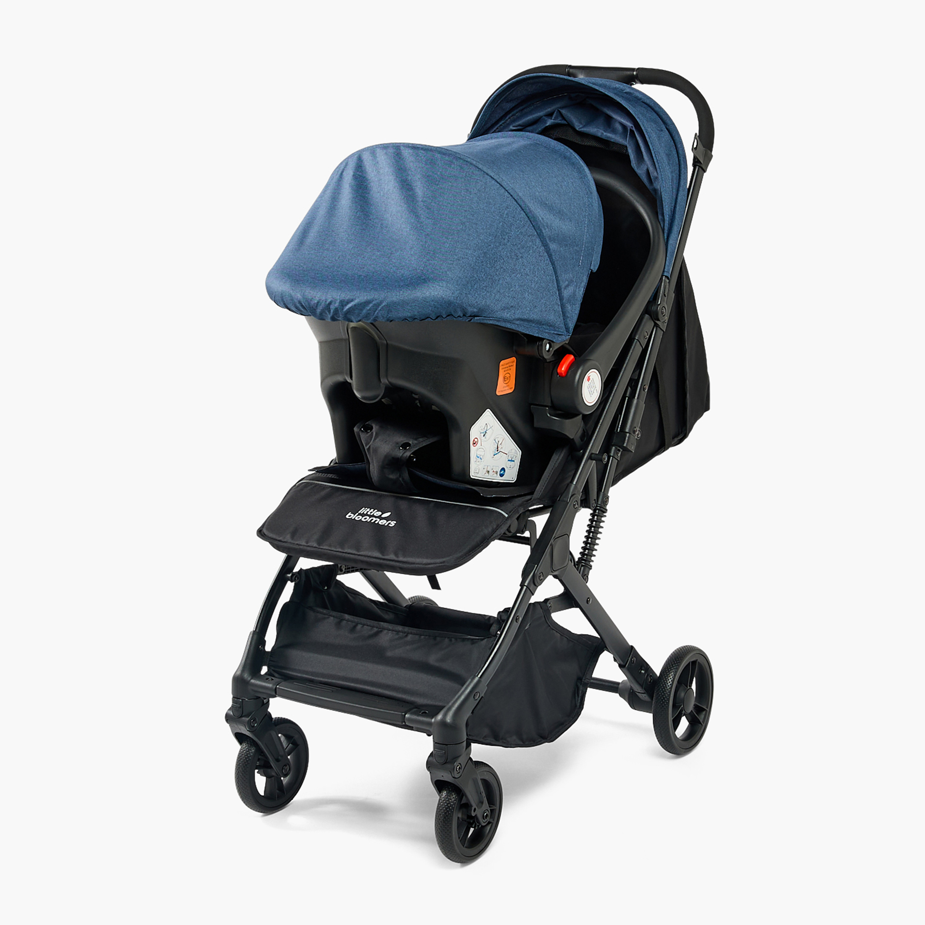 نظام سفر مع مظلة شمس وعربة أطفال ومقعد سيارة داش من ليتل بلومرز-baby-gear-strollersandprams-travelsystems-image-3