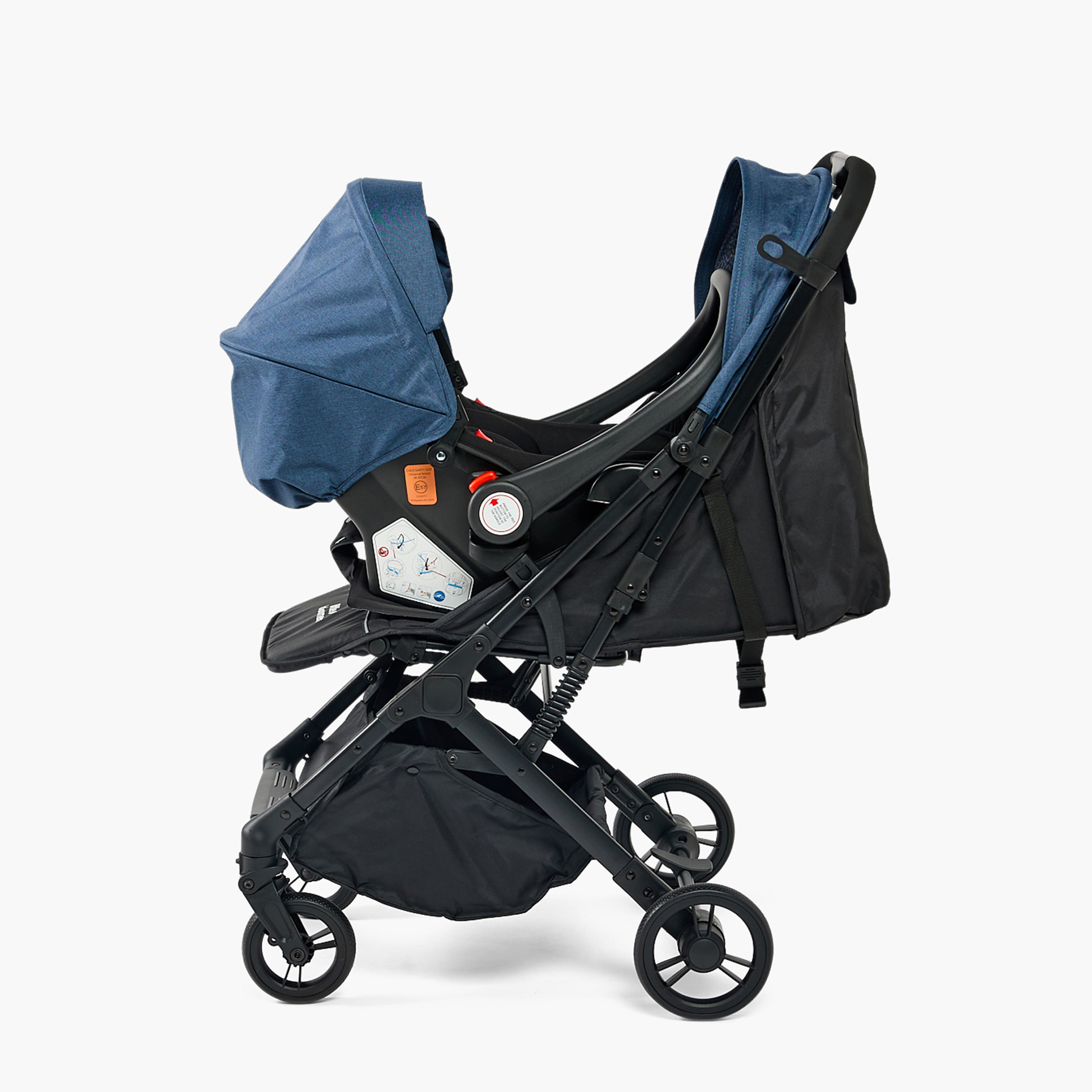 نظام سفر مع مظلة شمس وعربة أطفال ومقعد سيارة داش من ليتل بلومرز-baby-gear-strollersandprams-travelsystems-image-4