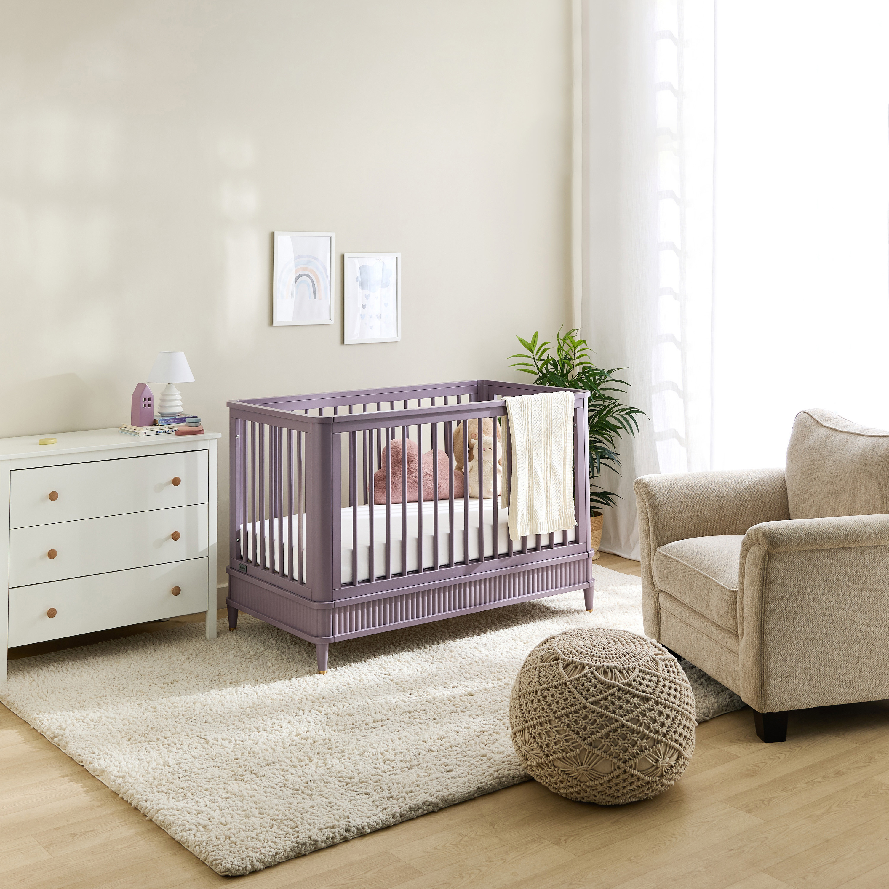Giggles Baby Crib with 3-Level Adjustable Mattress Height Position-baby-nursery-furniture-cribsandbeds-babycribs-image-10