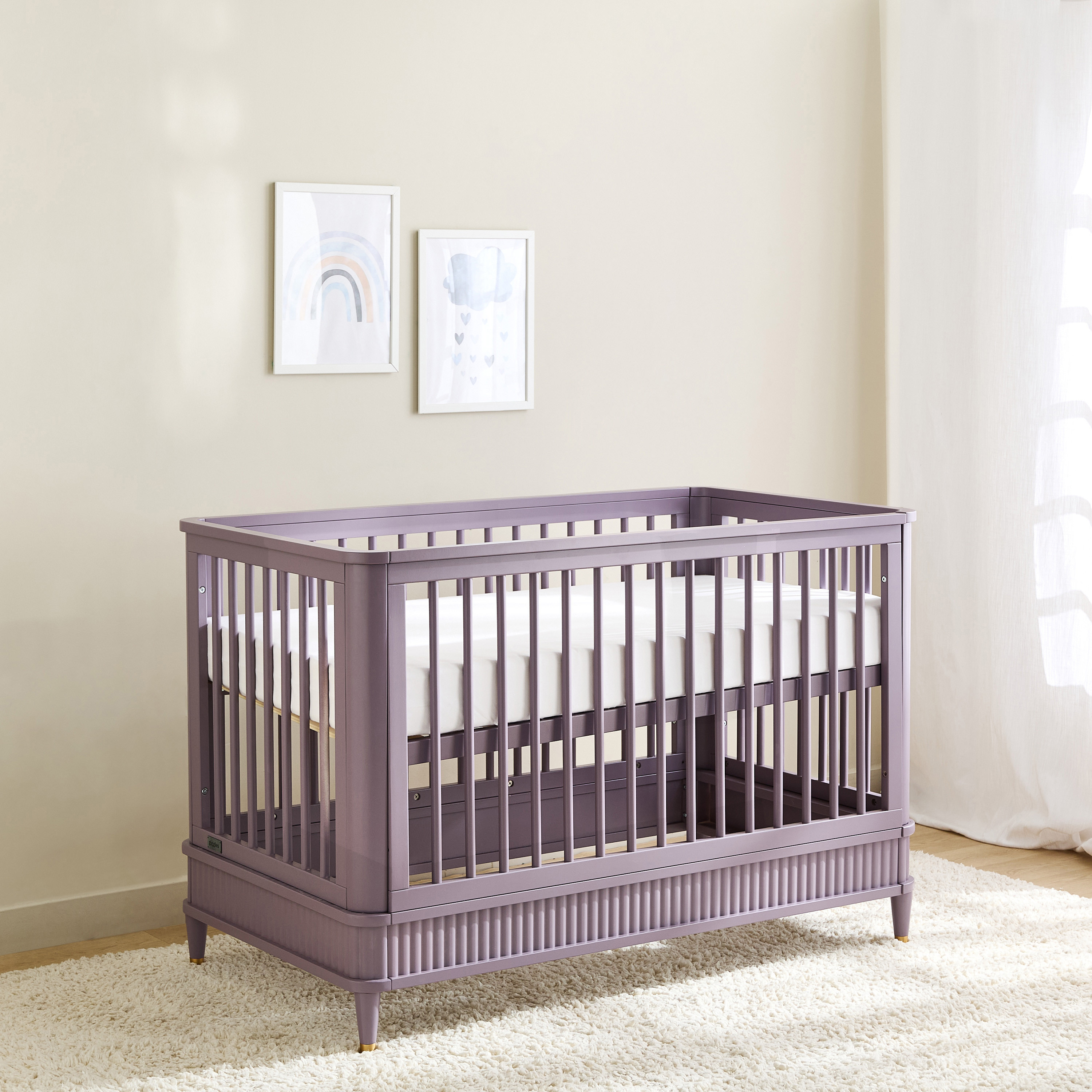 Giggles Baby Crib with 3-Level Adjustable Mattress Height Position-baby-nursery-furniture-cribsandbeds-babycribs-image-3