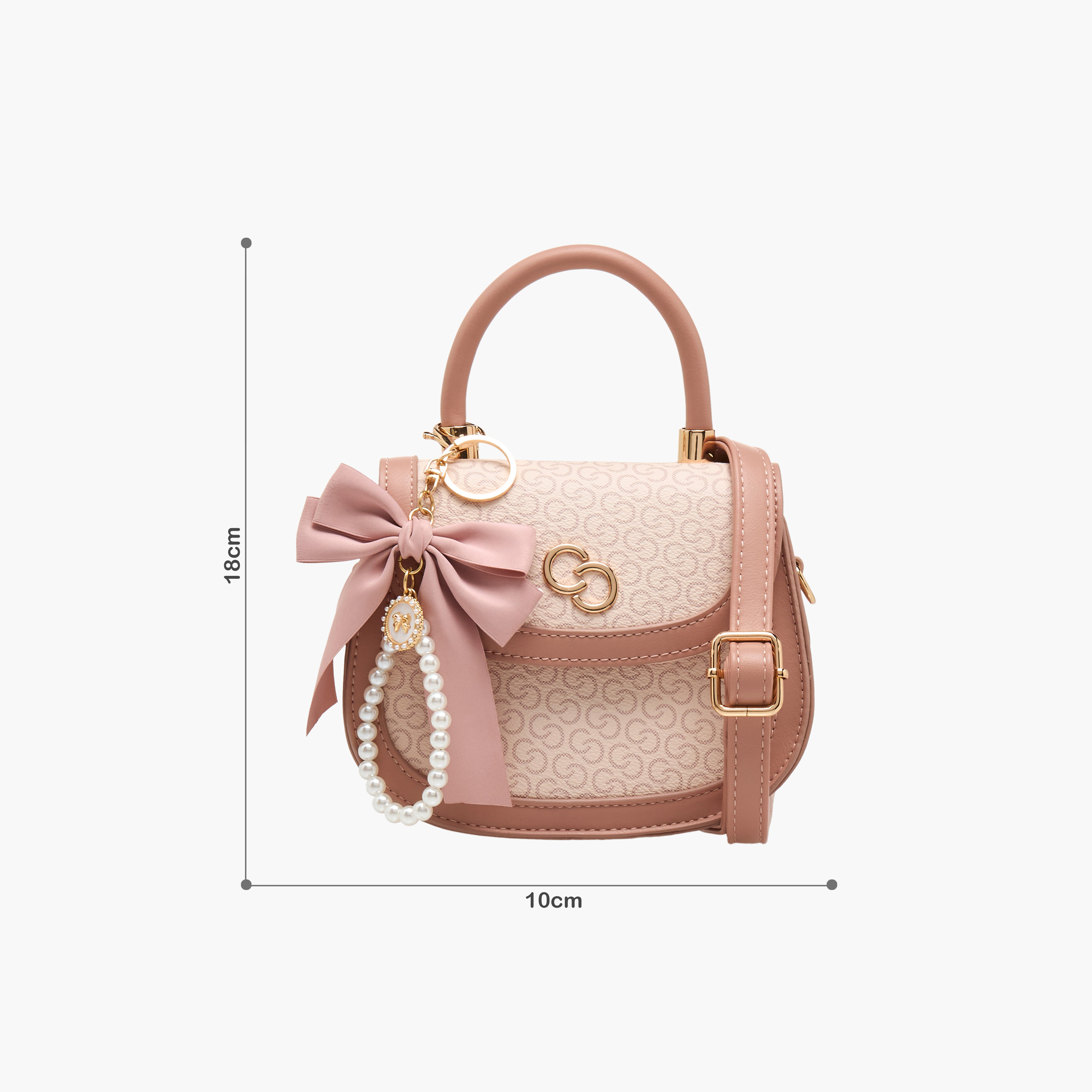 Celeste Satchel Bag with Charm Detail-girls-accessories-bags-image-2