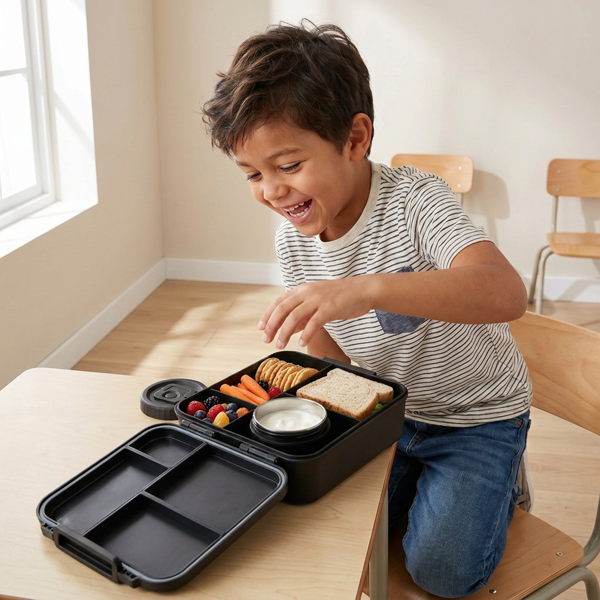 Solid Lunch Box for Boys with Jar - 1.7 L-school-lunchessentials-lunchboxes-image-3