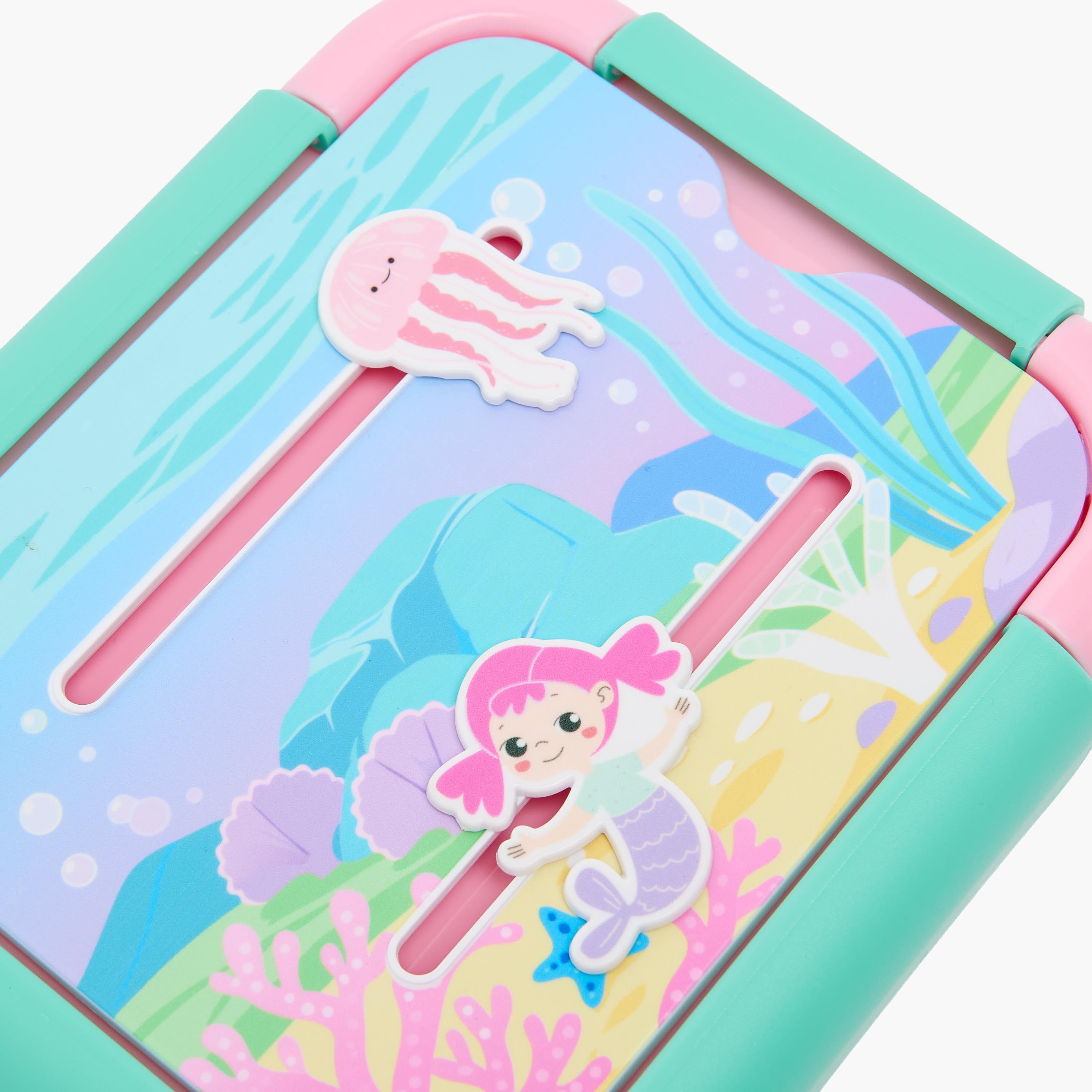 Mermaid Print Bento Lunch Box for Girls with Compartments - 1.3 L-school-lunchessentials-lunchboxes-image-5