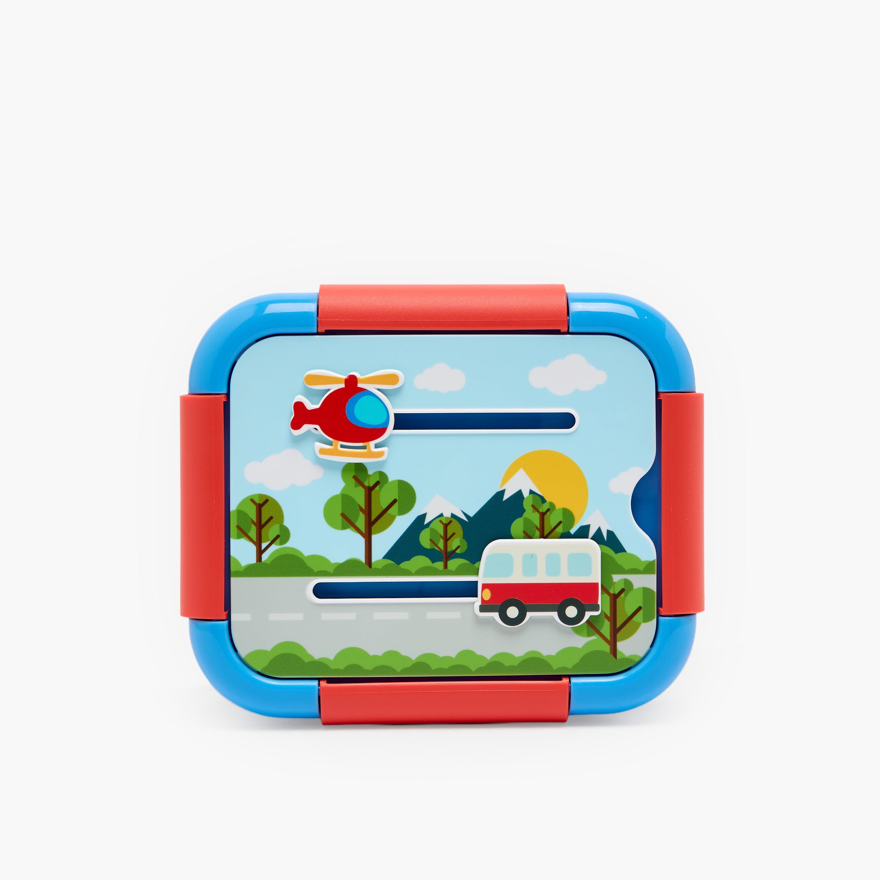 Vehicle Print Lunch Box for Boys with Compartments - 1.3 L-school-lunchessentials-lunchboxes-image-4