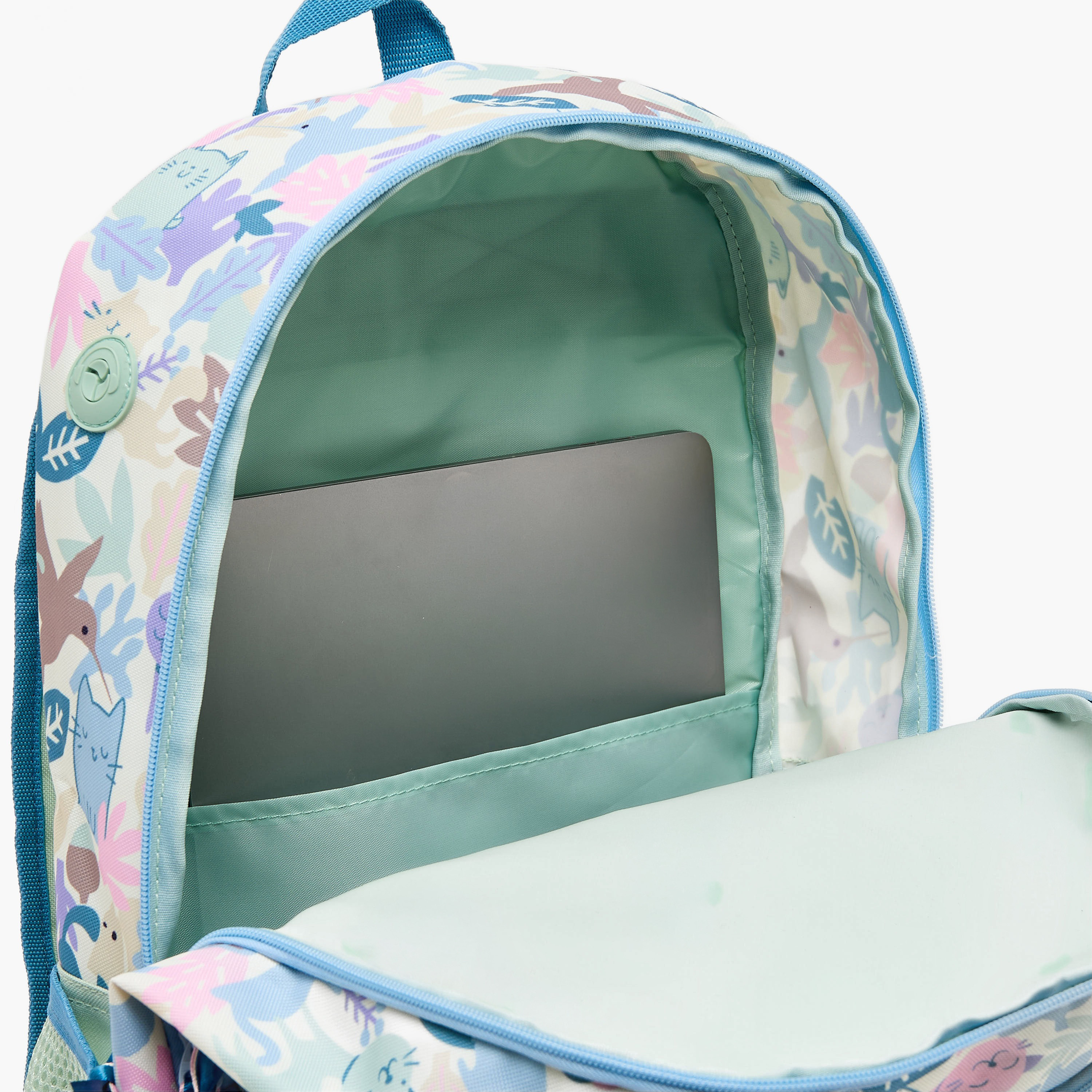 Roll Road Cat Print Backpack for Girls 8-13 Years with Adjustable Shoulder Straps - 18.1 inch-school-bagsandbackpacks-backpacks-image-8