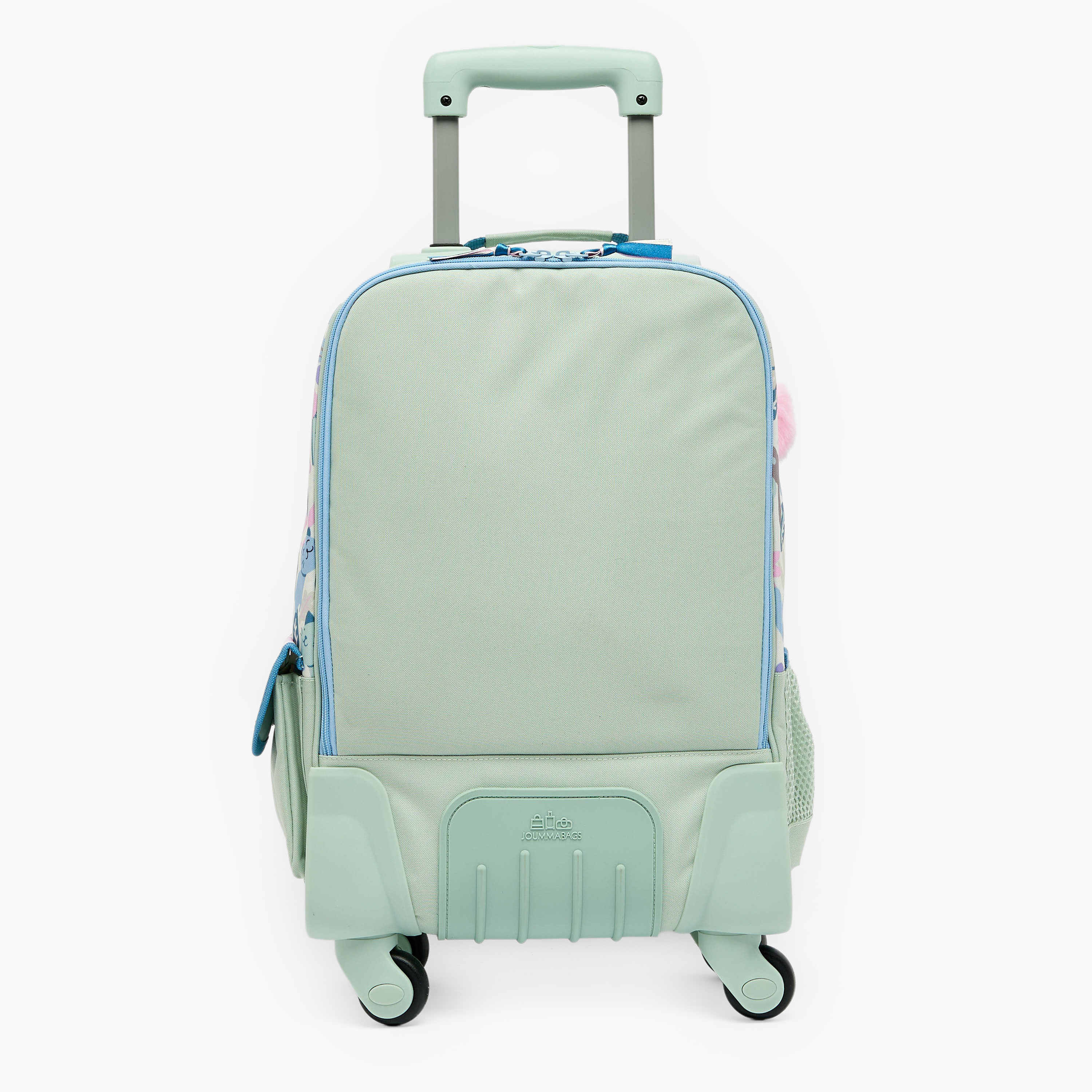 Roll Road Cat Print Trolley Backpack for Girls 8-13 Years with Retractable Handle - 17.3 inch-school-bagsandbackpacks-trolleybags-image-11