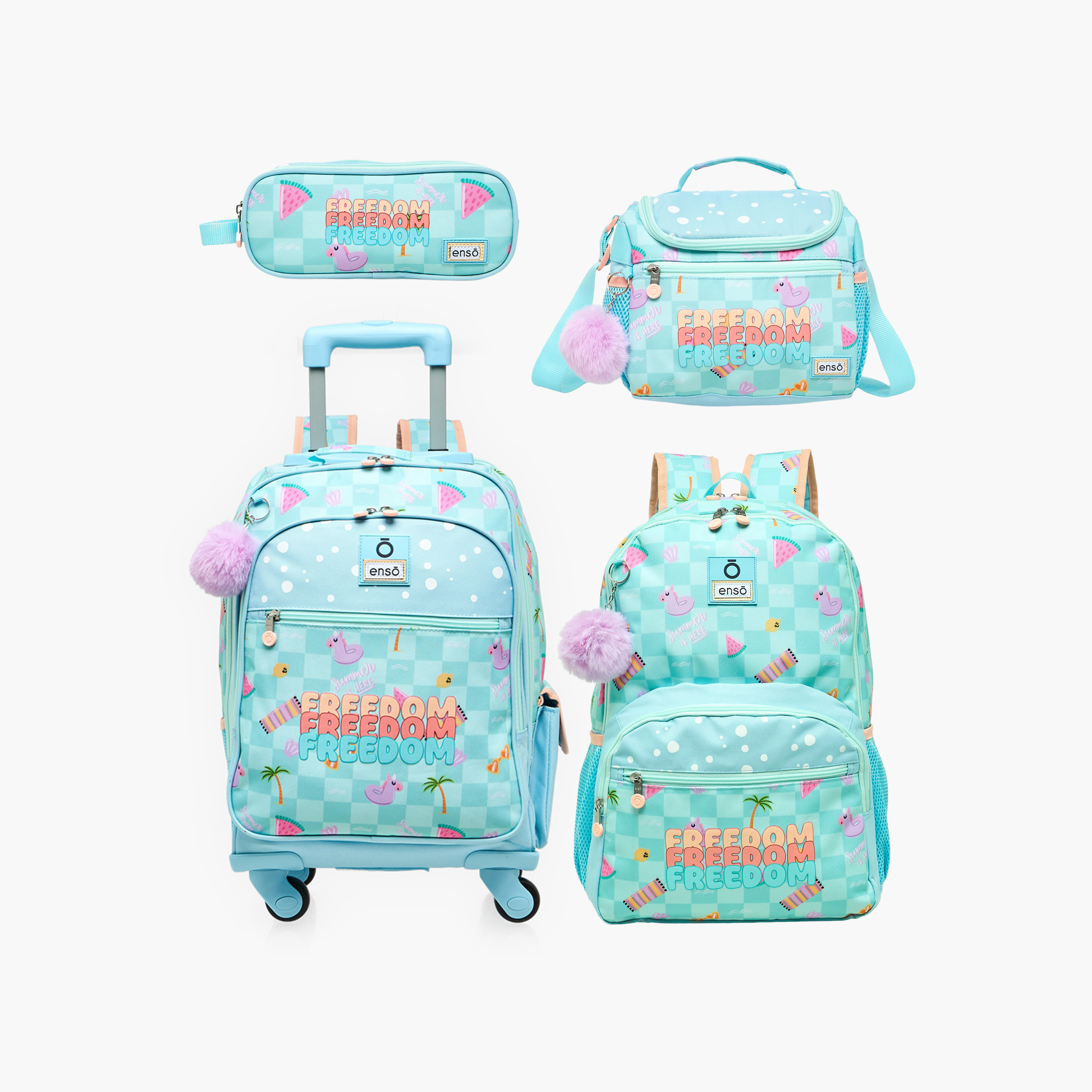 شنطة غداء بطبعات وحزام قابل للتعديل للفتيات من 8 - 13 سنة من إنسو-school-lunchessentials-lunchbags-image-8