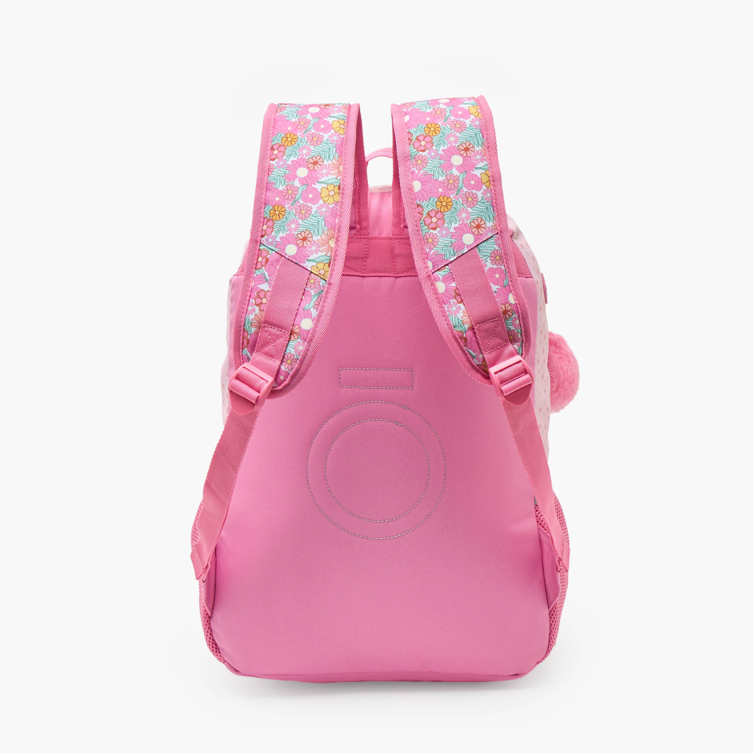 شنطة ظهر بحمالات مبطنة وطبعات زهرية للبنات من 8-12 سنة من إنسو - 18 بوصة-school-bagsandbackpacks-backpacks-image-9