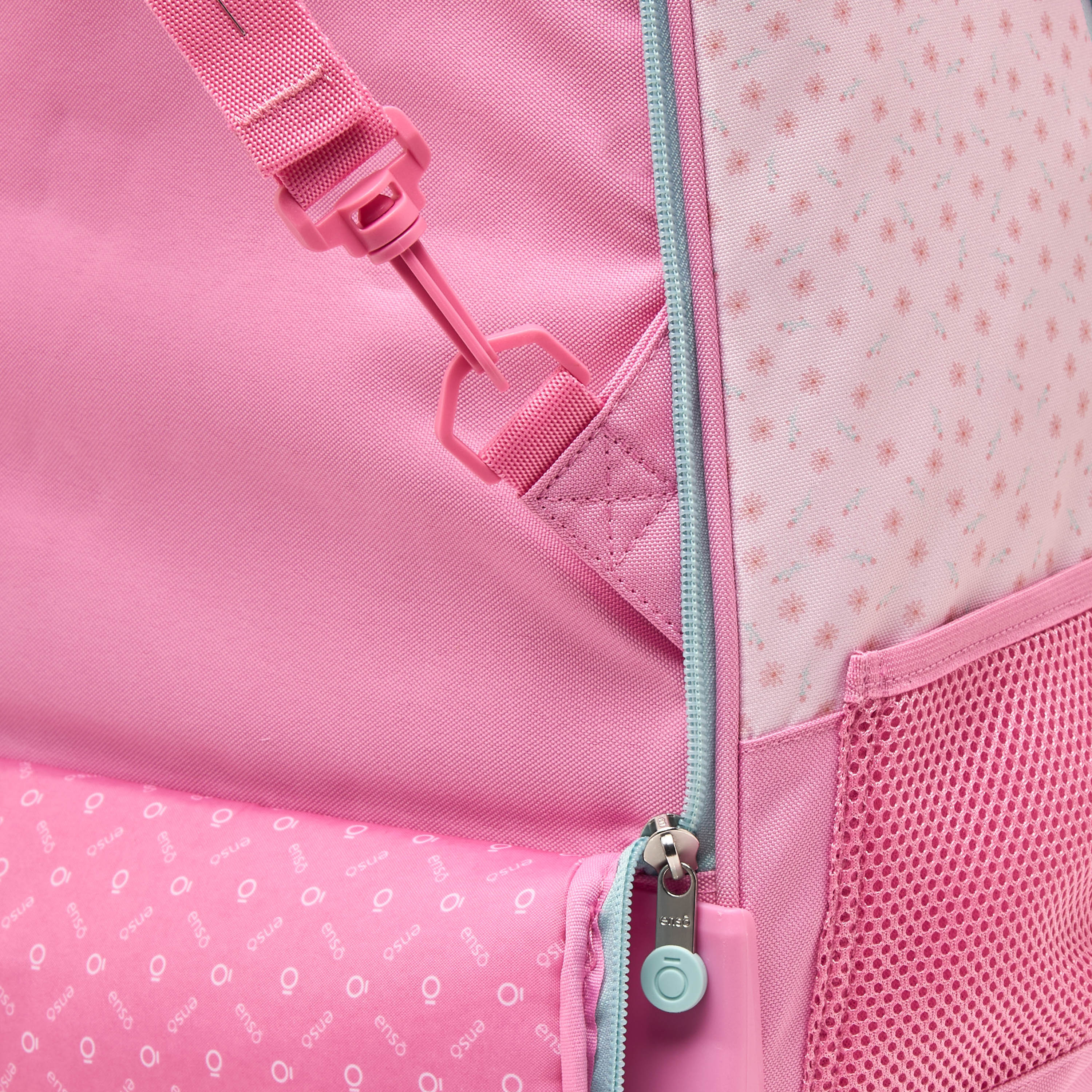 Enso Floral Print Trolley Bag for Girls 8-12 Years with Padded Straps - 17 inches-school-bagsandbackpacks-trolleybags-image-12