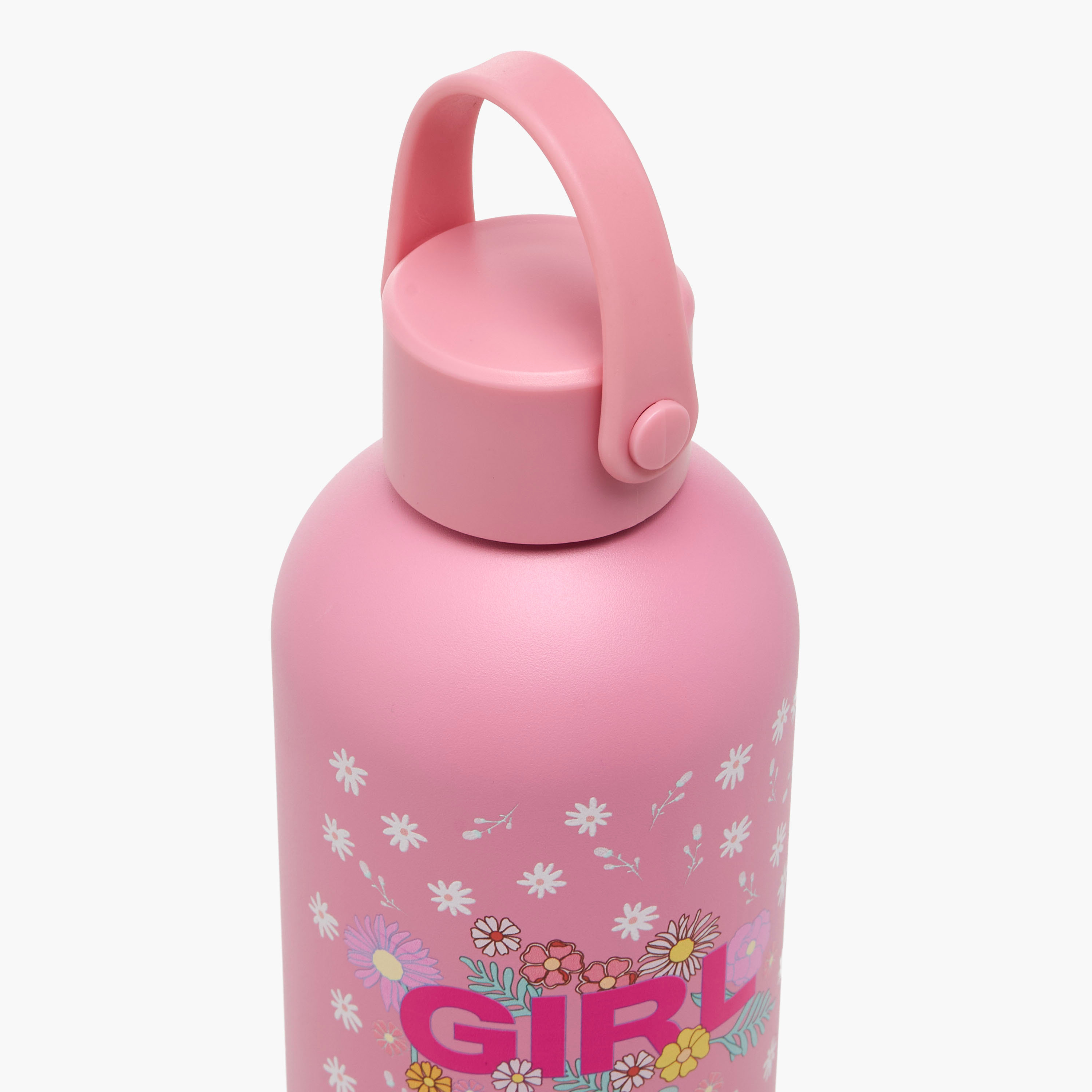 قارورة مياه ستانلس ستيل بغطاء محكم الإغلاق ومانع للتسرب وبطبعات زهرية من إنسو -  750 مل-school-waterbottles-image-5